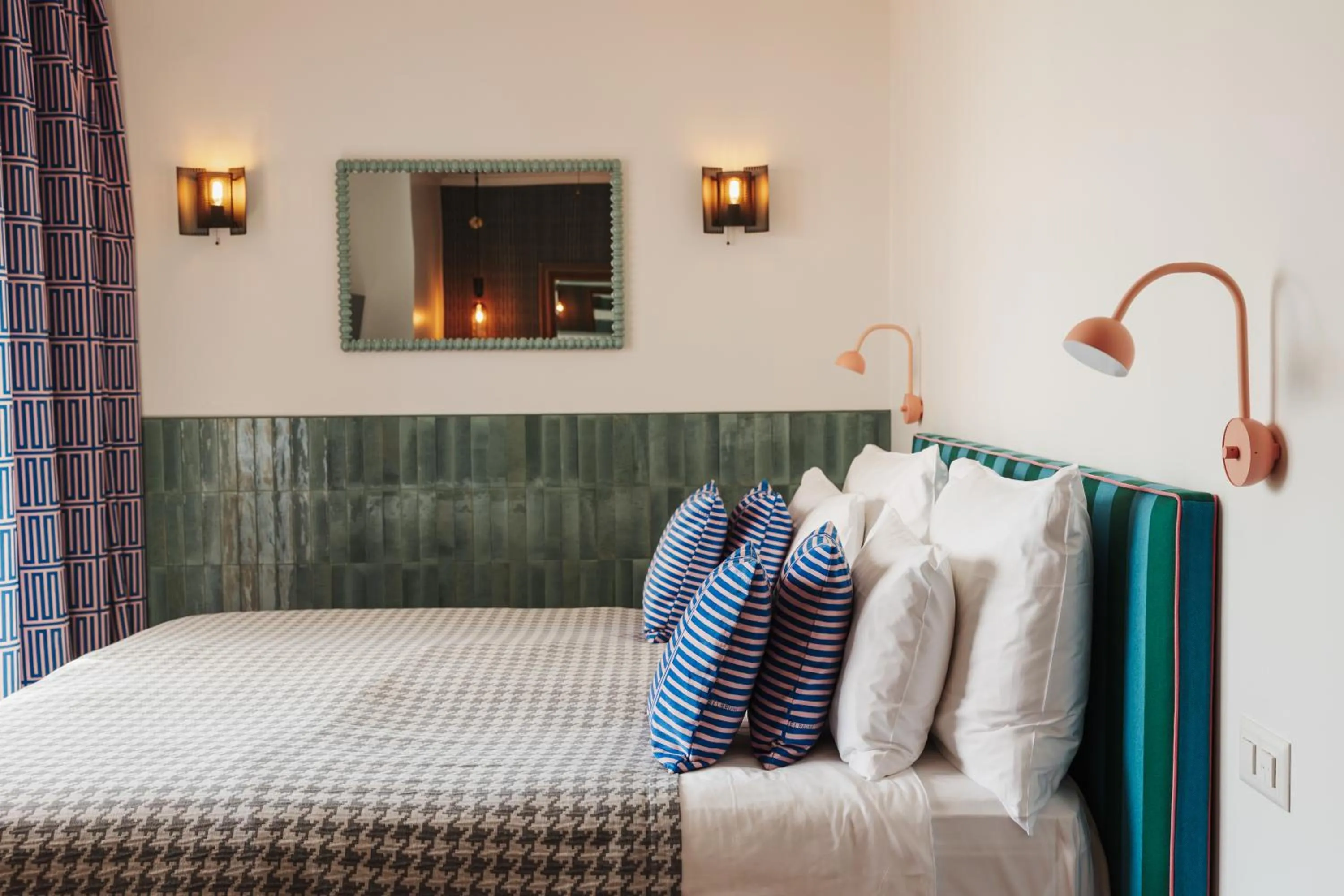 Bed in Art Hotel Riposo