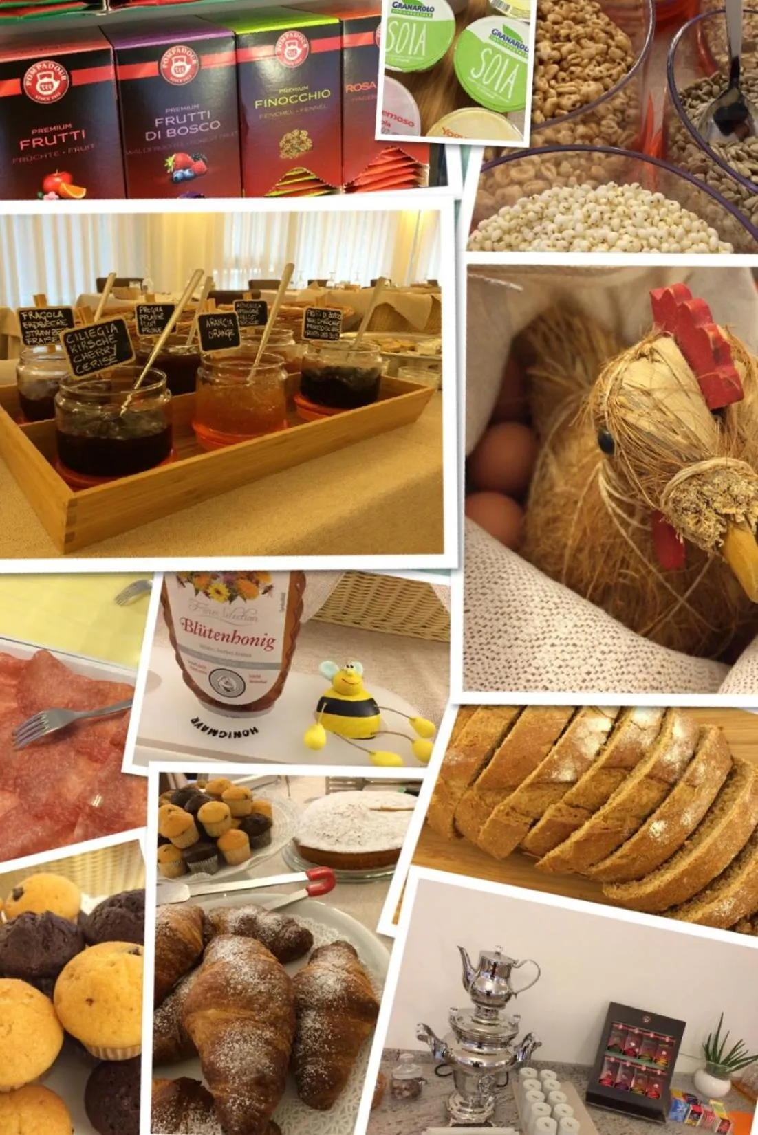 Food and drinks in Hotel Milano