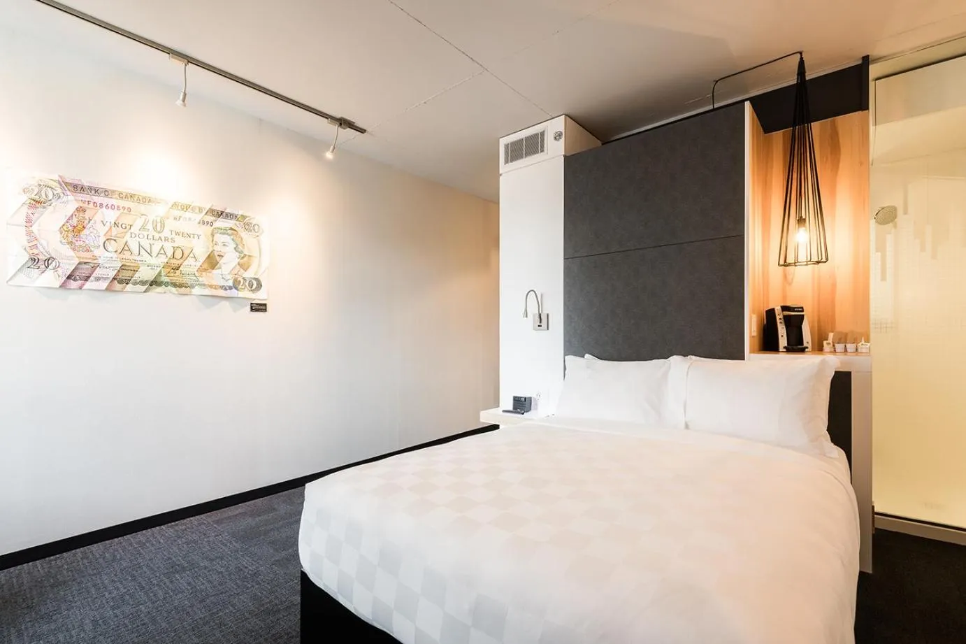 Bed in Alt Hotel Ottawa Downtown