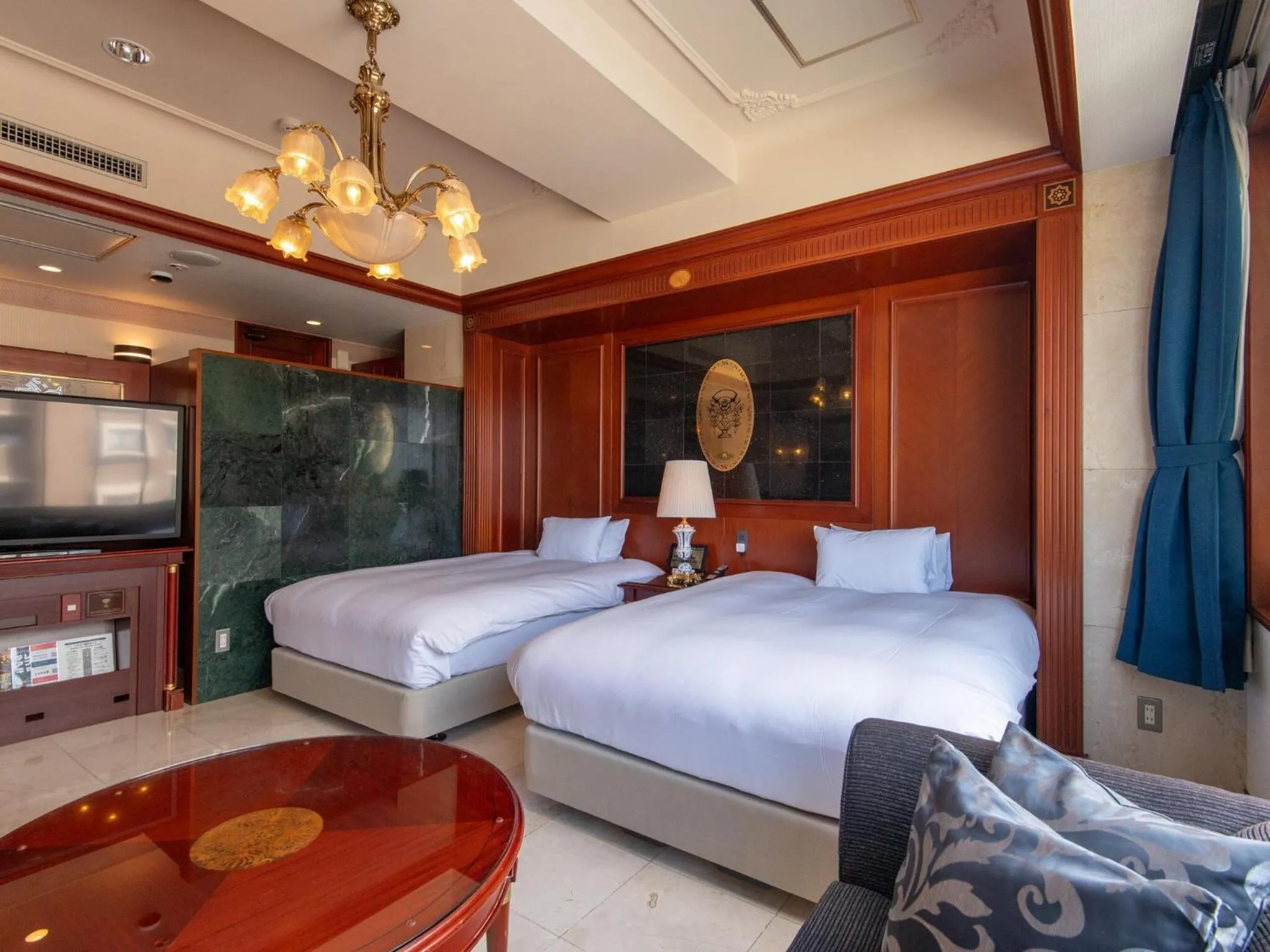 View (from property/room), Bed in Hotel Concerto Nagasaki