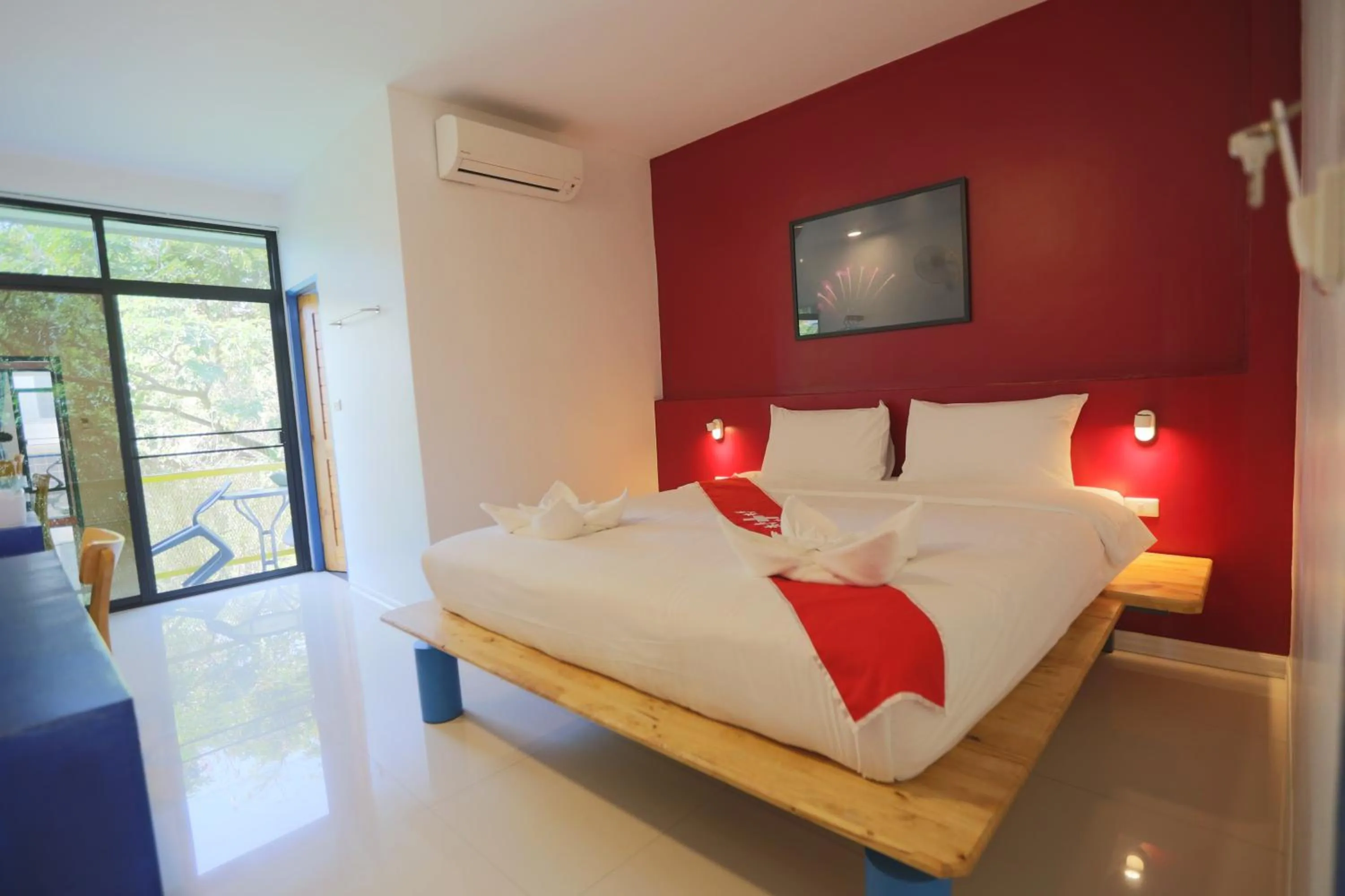 Bedroom, Bed in Hotel Montha