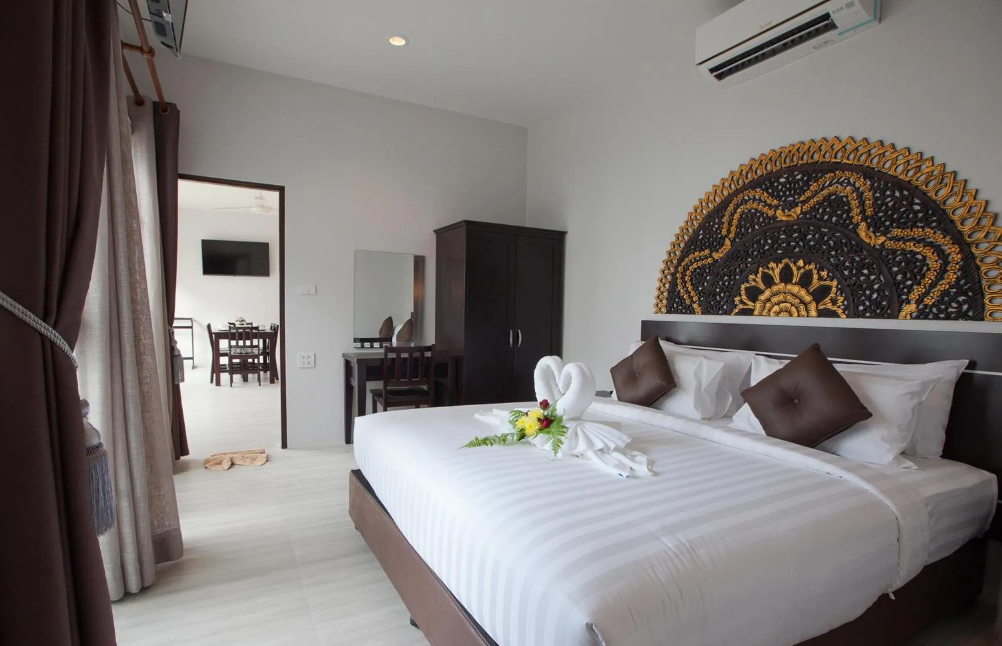 Bedroom, Bed in Lux Family Villas Krabi Ao Nang