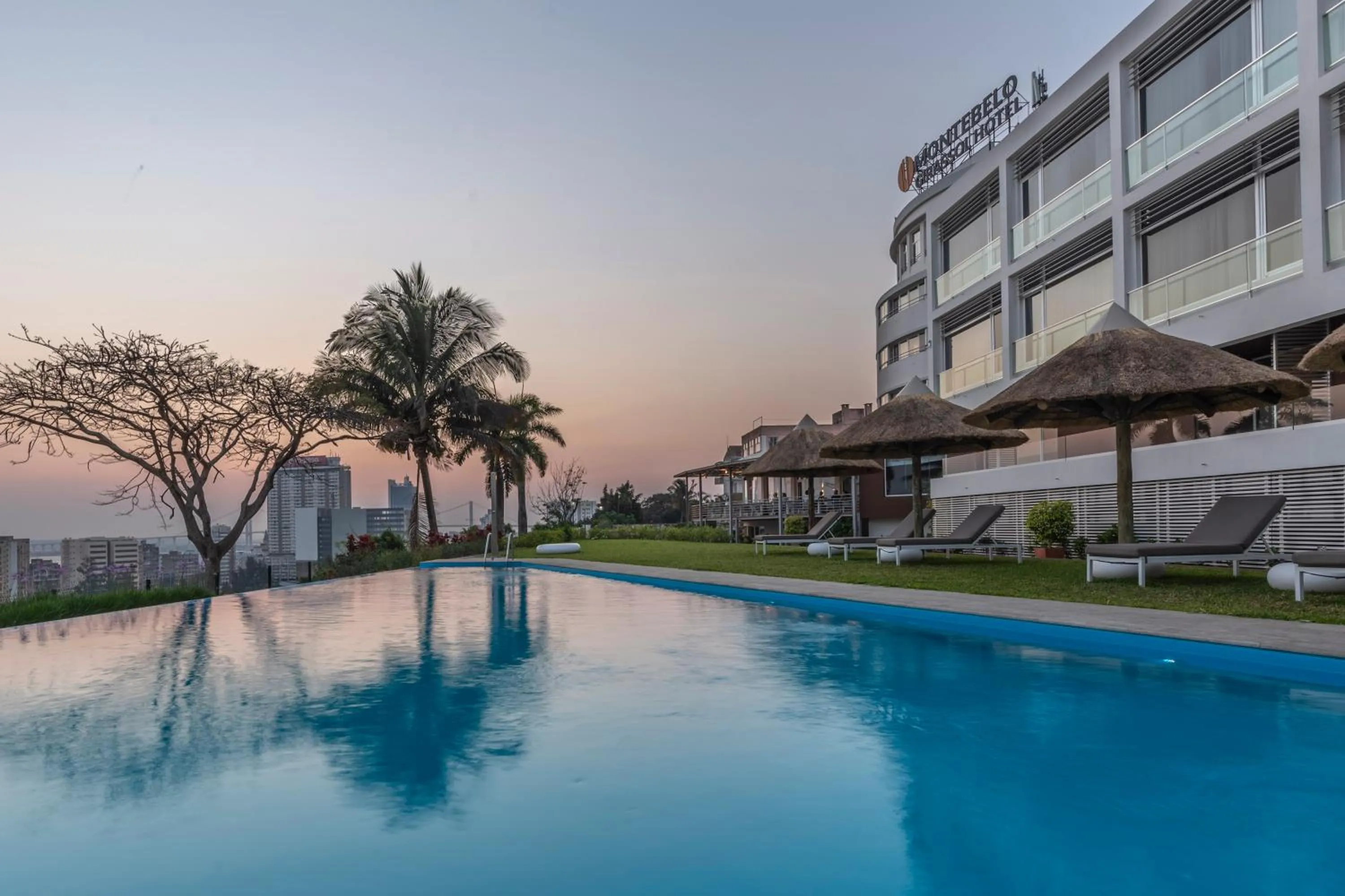 Swimming pool in Montebelo Girassol Maputo Hotel