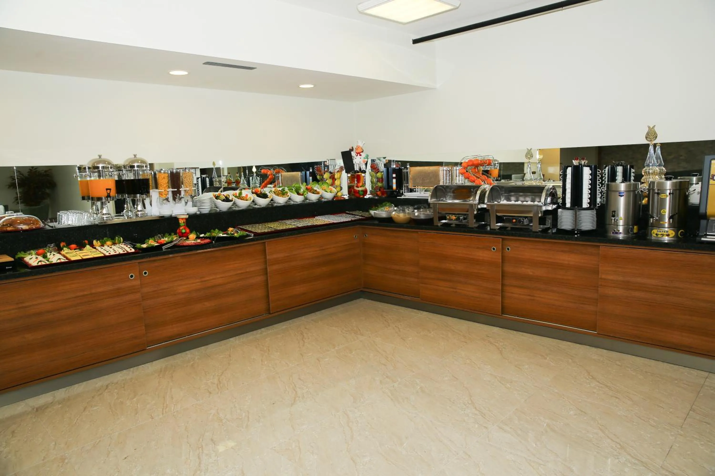 Buffet breakfast in Golden Lounge Hotel