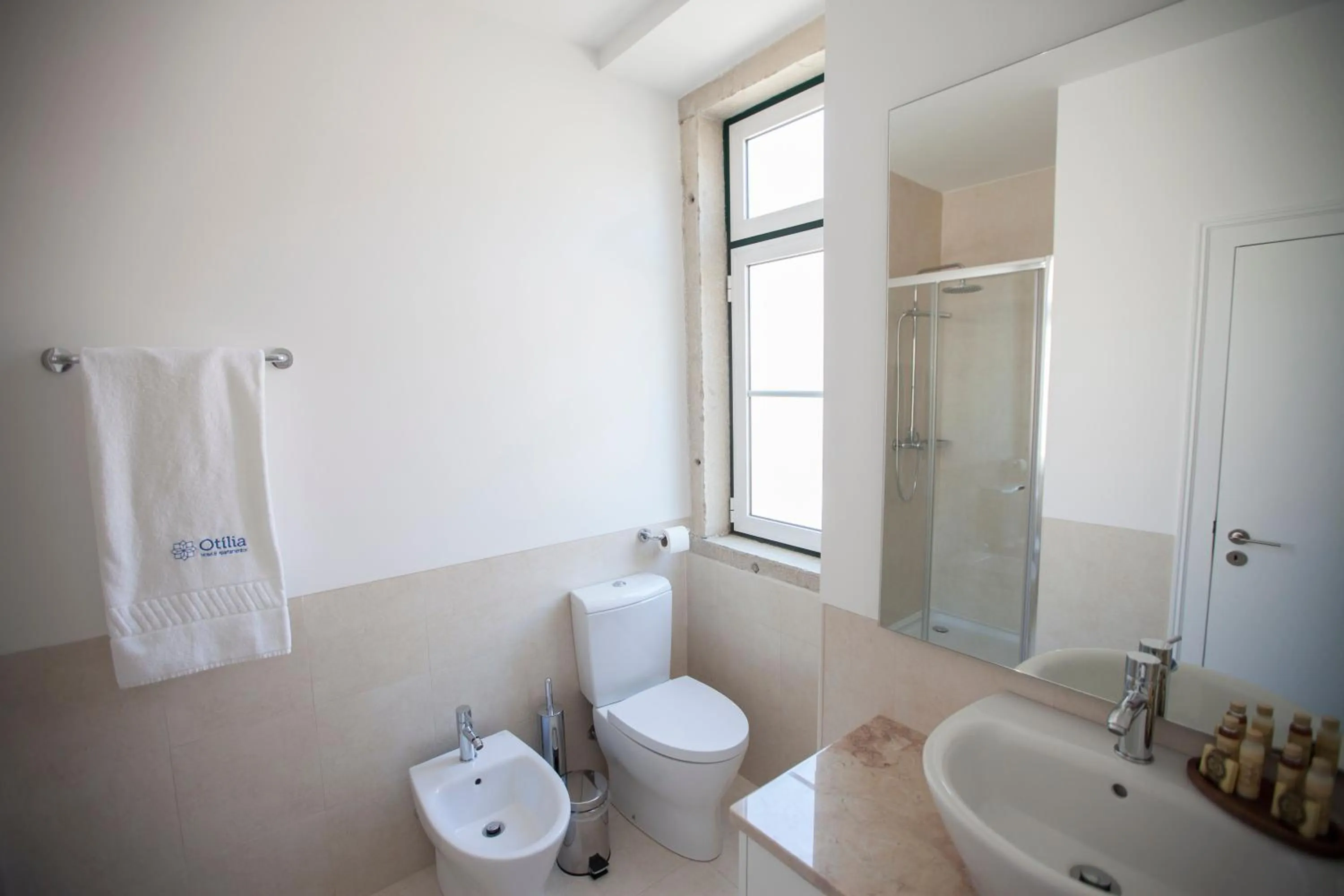 Shower in Otília Apartamentos