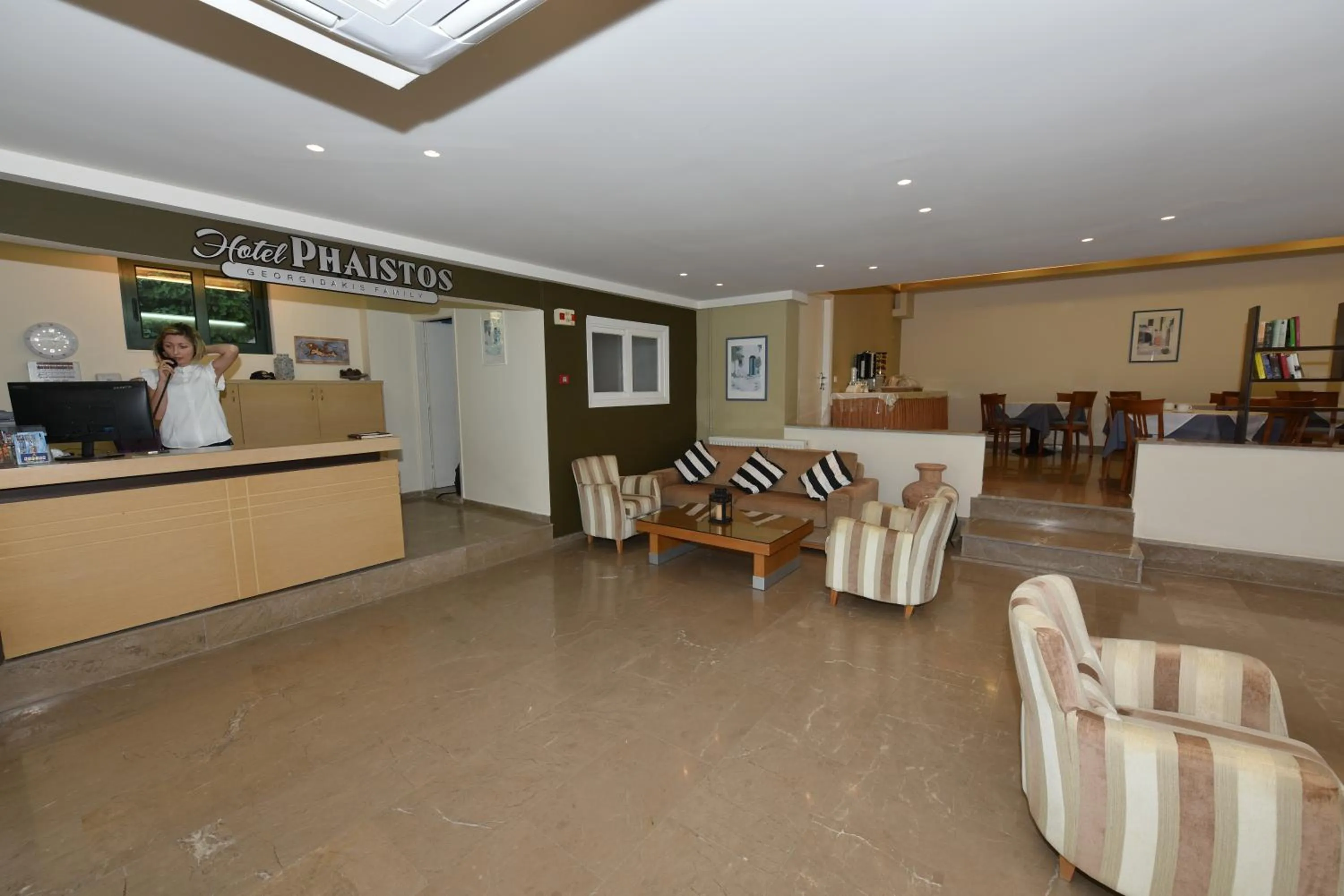 Lobby or reception in Phaistos Hotel