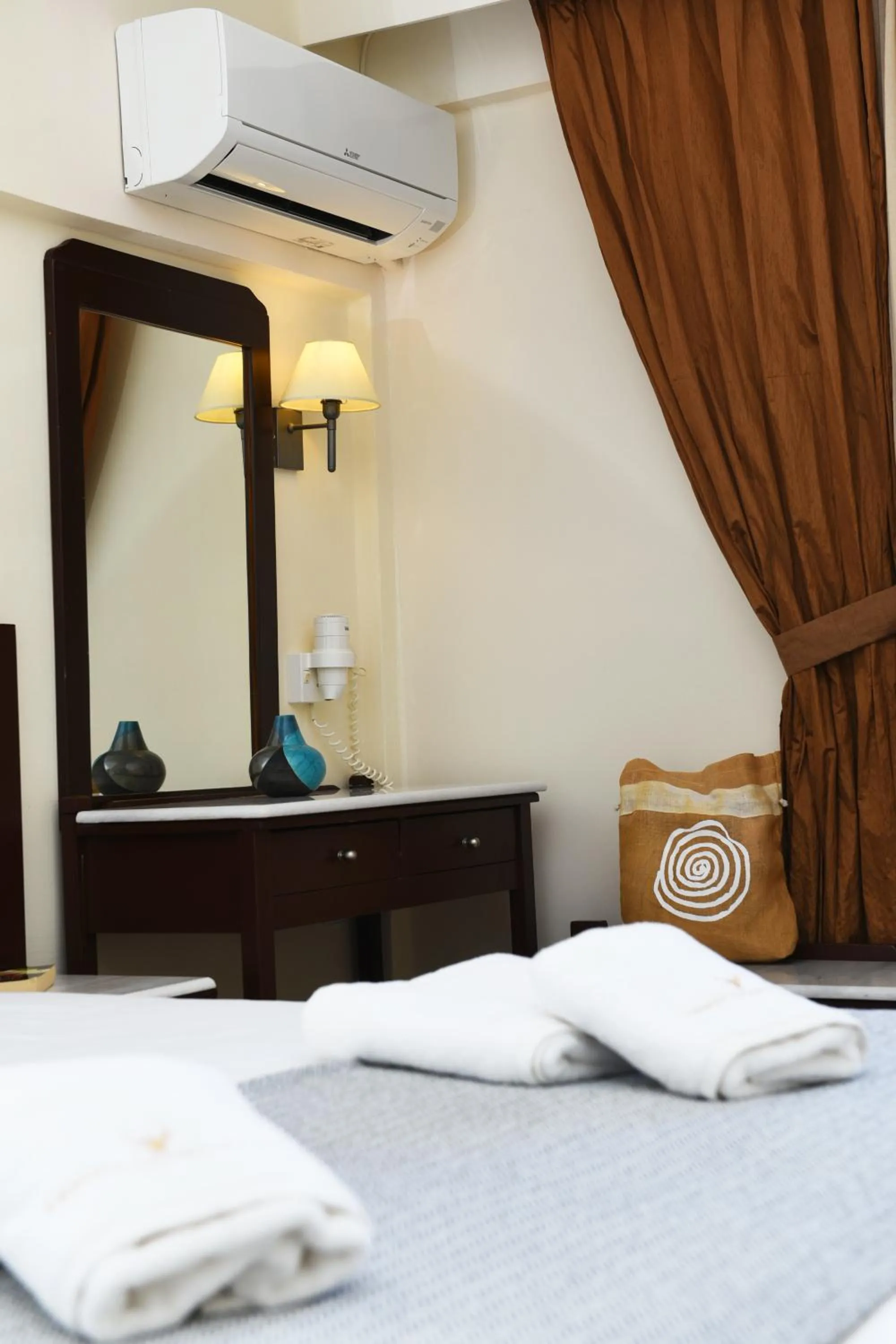 Bed in Phaistos Hotel