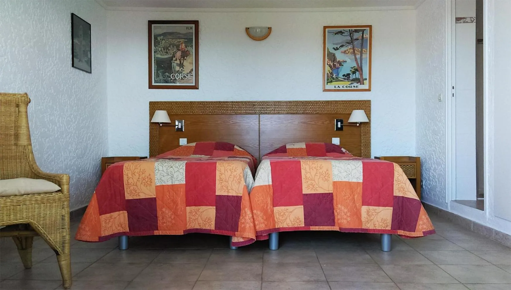 Patio, Bed in Domaine de Saint Pierre