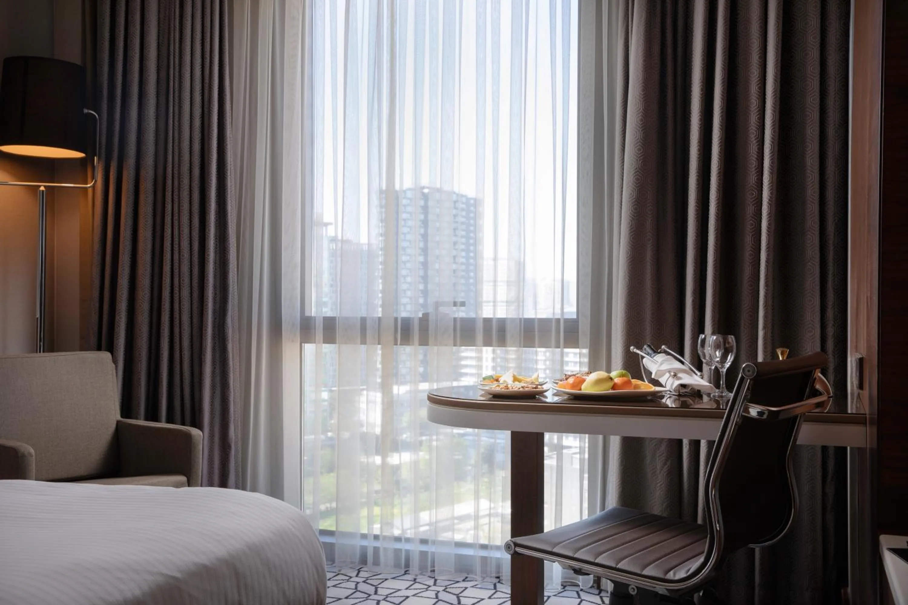 furniture, Bed in Grand Harilton Otel