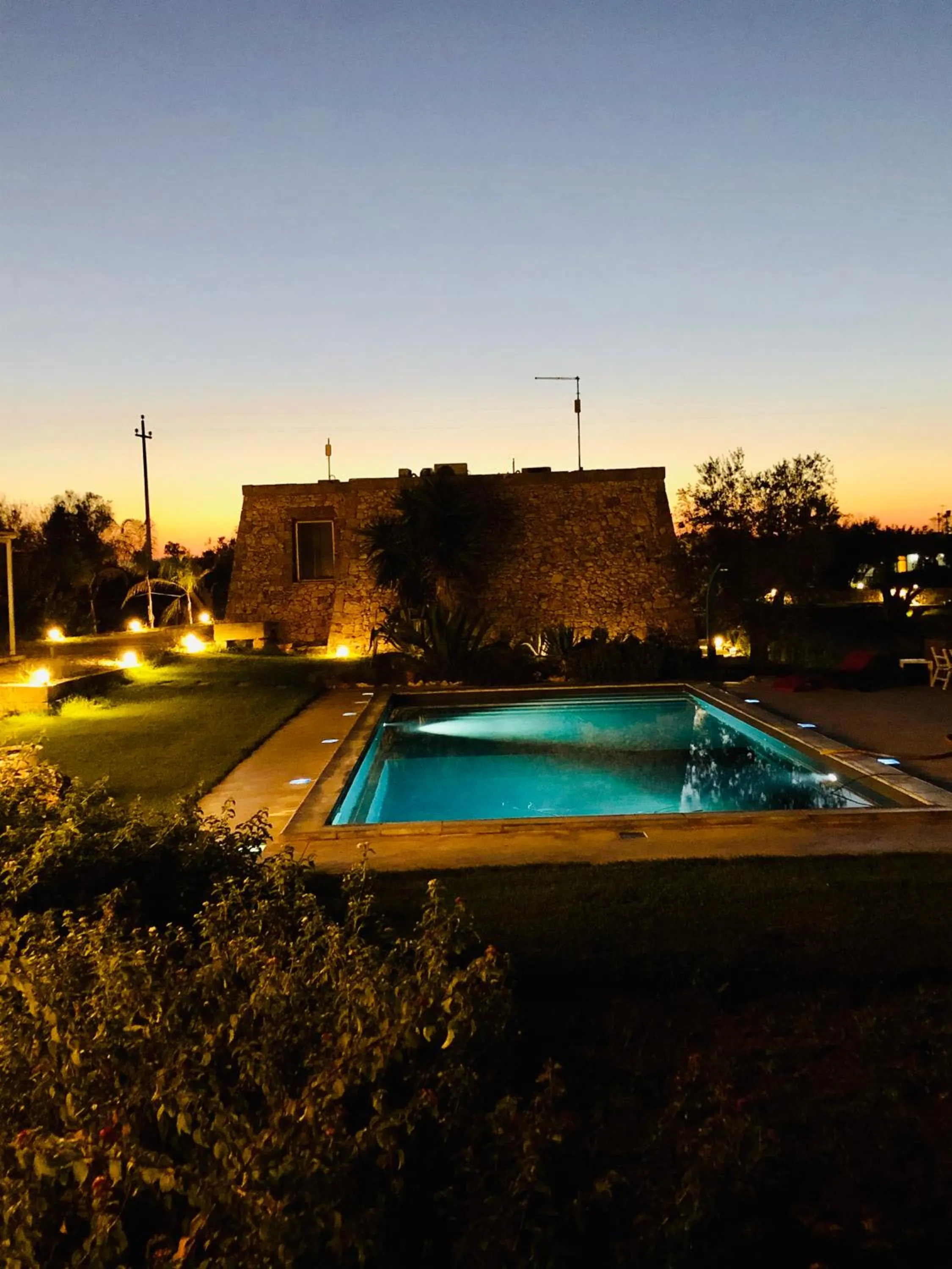 Pool view in B&B Tatanga Mani