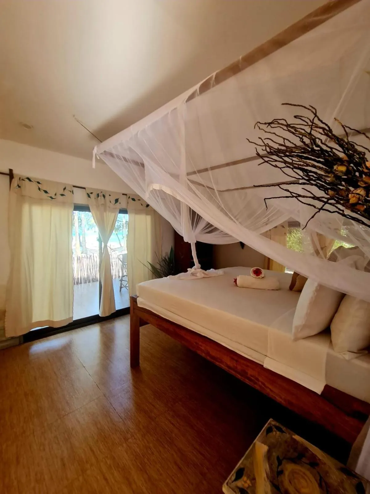 Bed in Kinazi Upepo Beach Eco Sport Resort