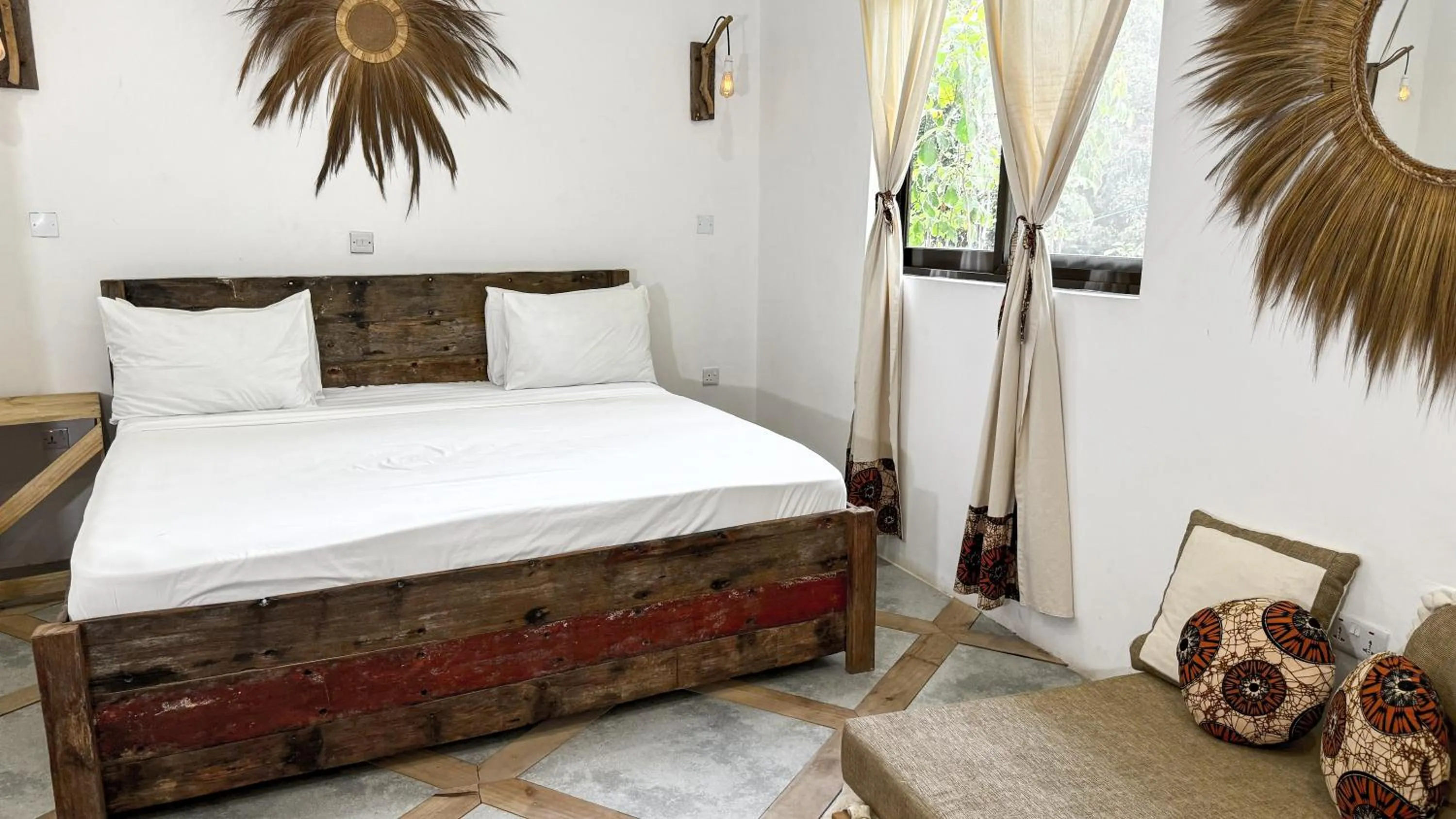 Bed in Kinazi Upepo Beach Eco Sport Resort