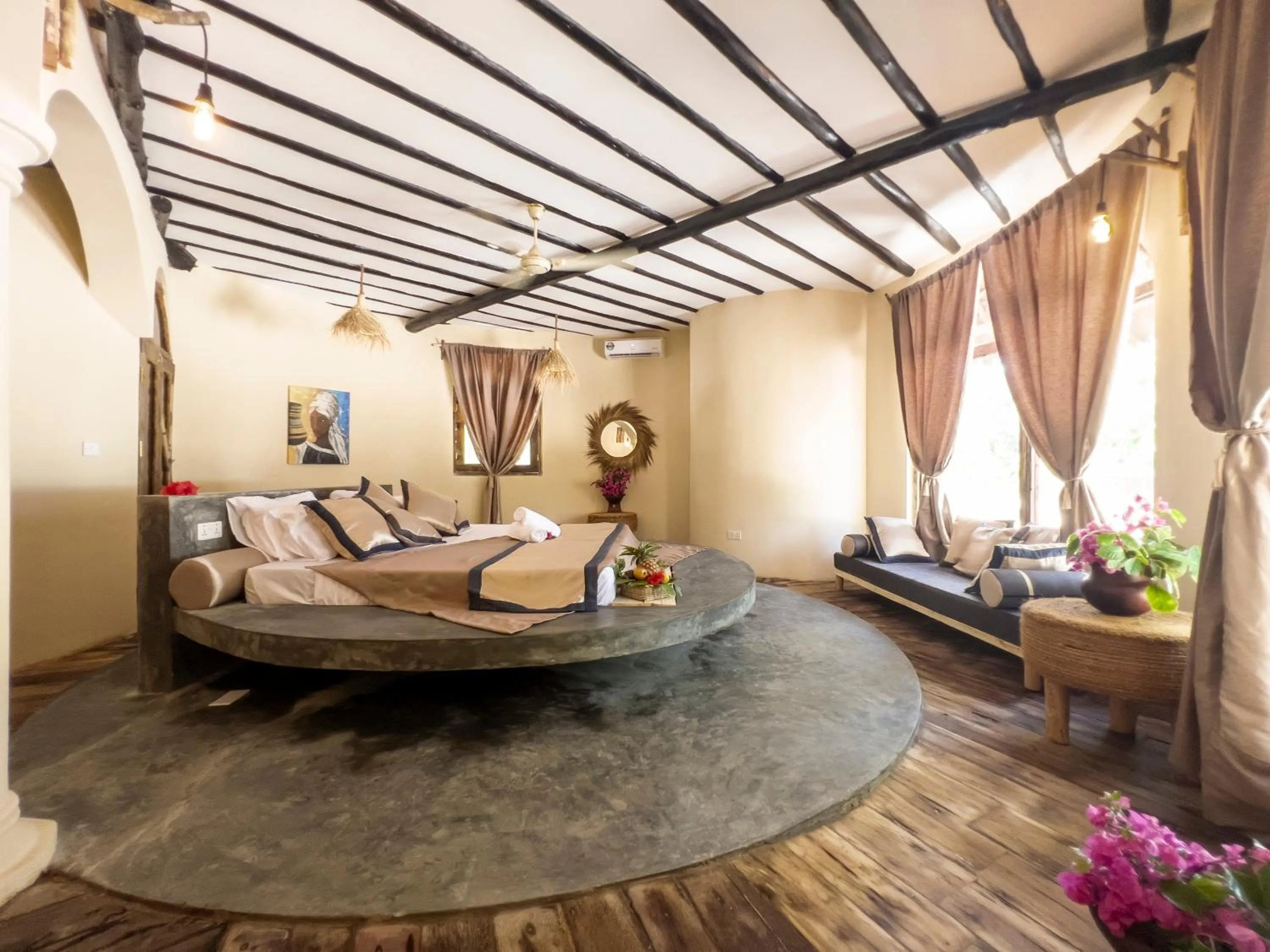 Bed in Kinazi Upepo Beach Eco Sport Resort