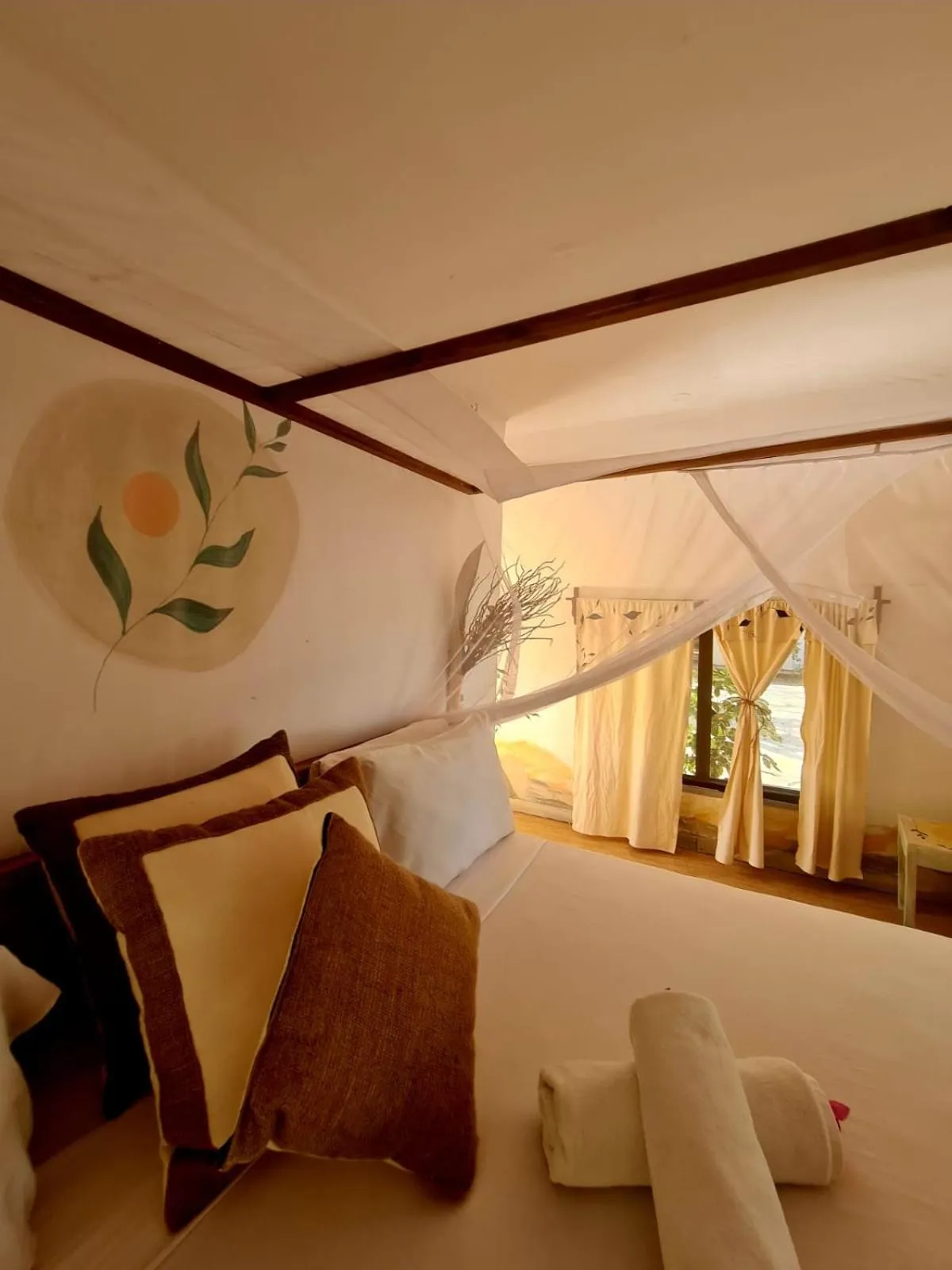 Bed in Kinazi Upepo Beach Eco Sport Resort