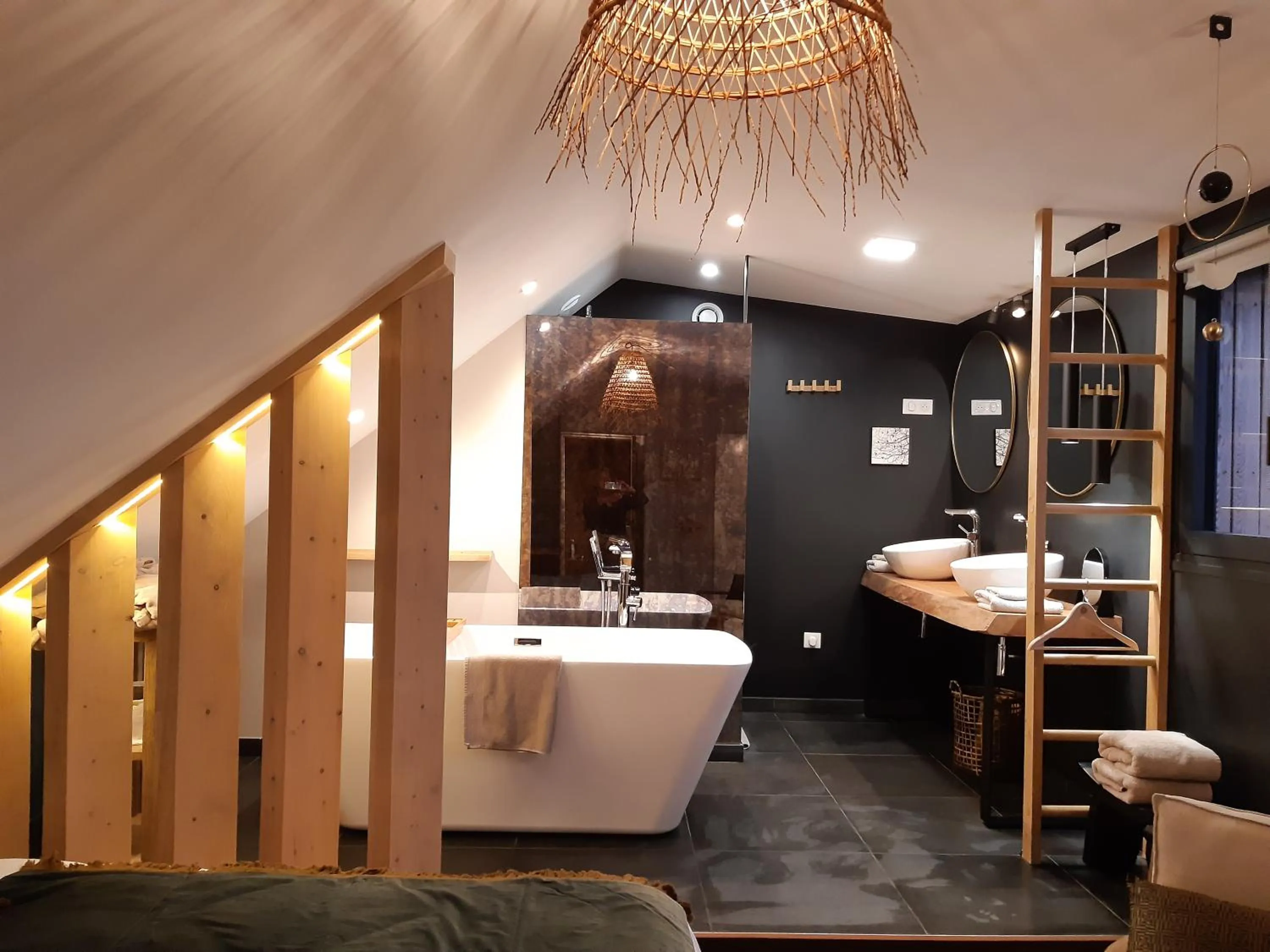 Bathroom in Chambres D´Hôtes Herbes Folles