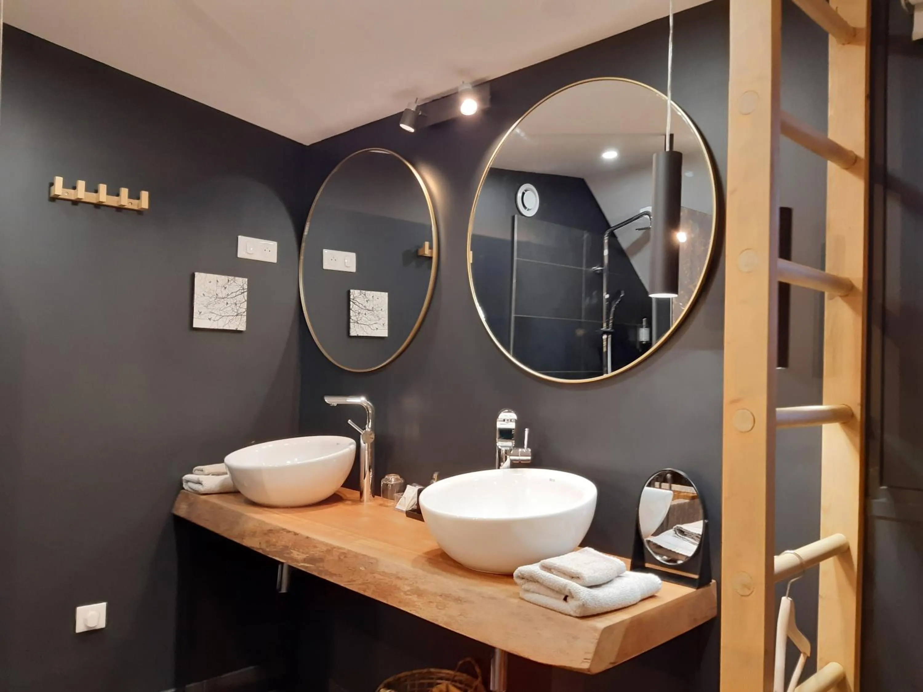 Bathroom in Chambres D´Hôtes Herbes Folles