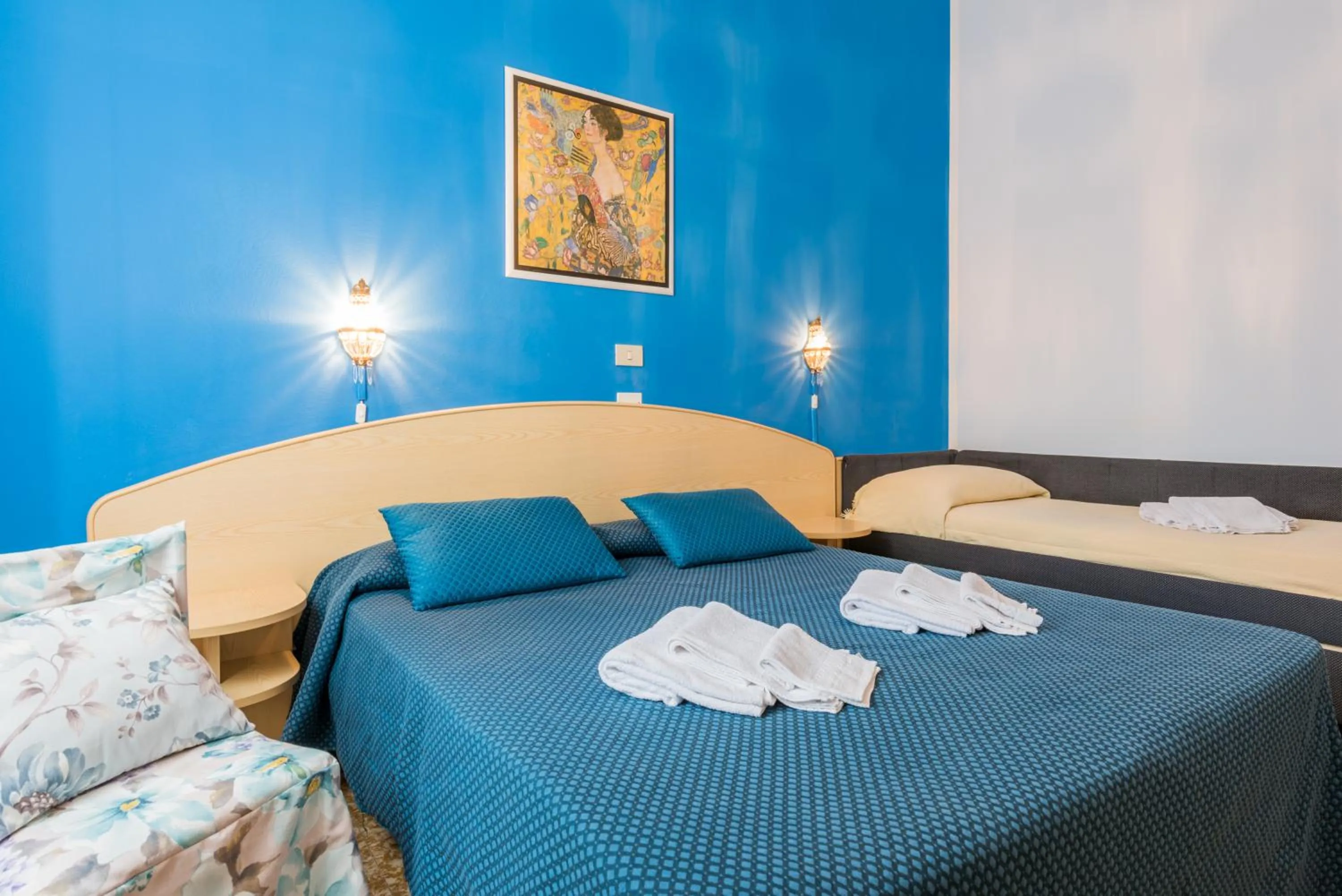 Bed in Hotel Stefania