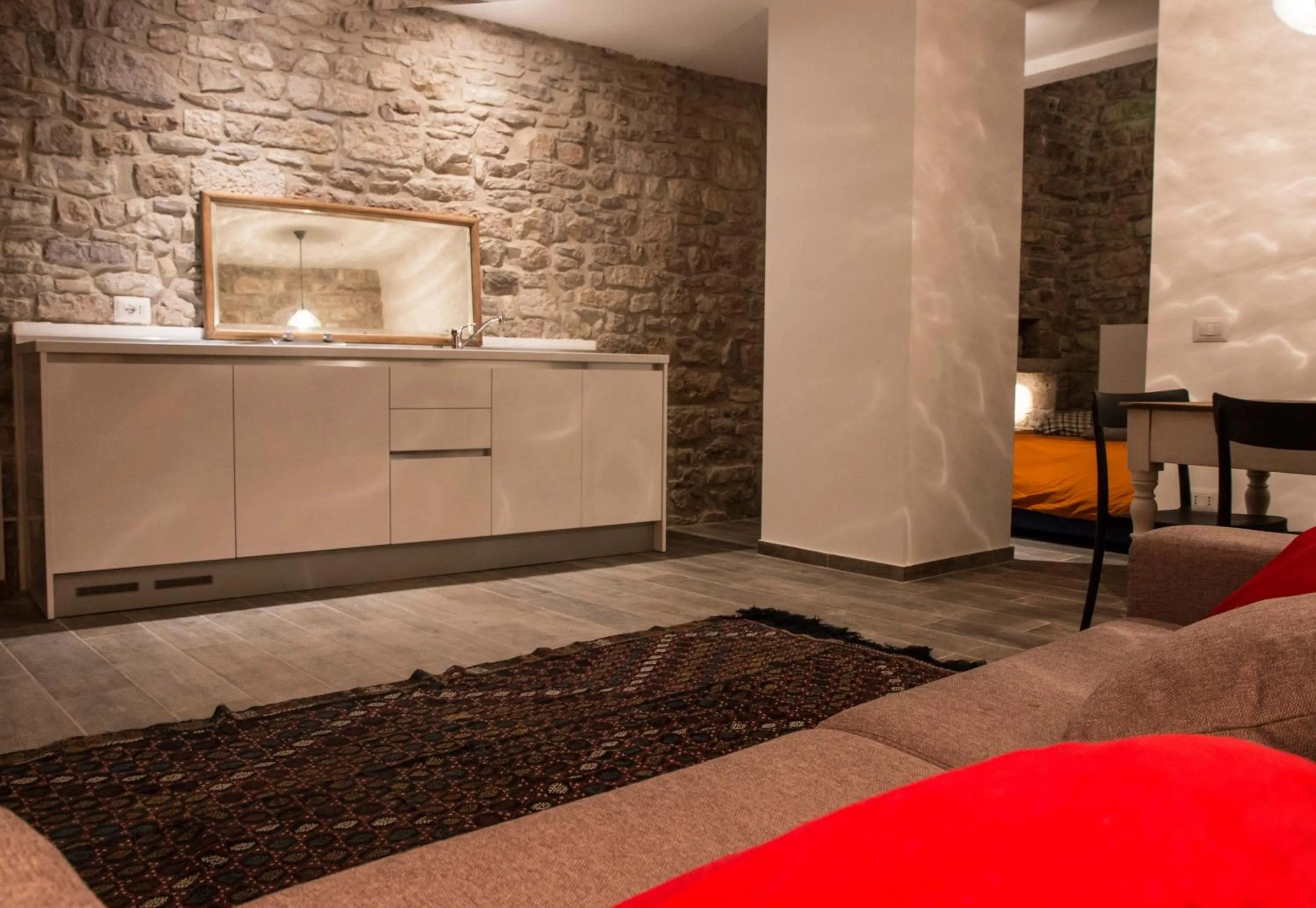 Kitchen or kitchenette in Residenza La Corte Assisi