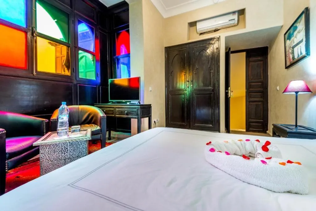 Bed in Riad Boustane