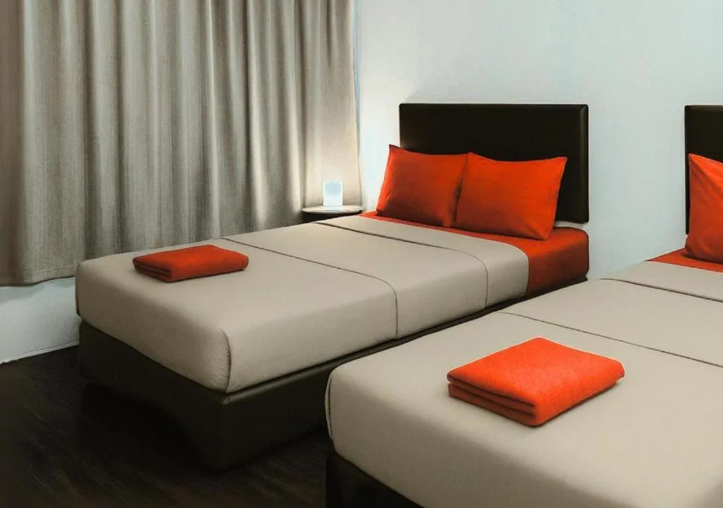 Bed in Intime Hotel Kuchai Lama Kuala Lumpur