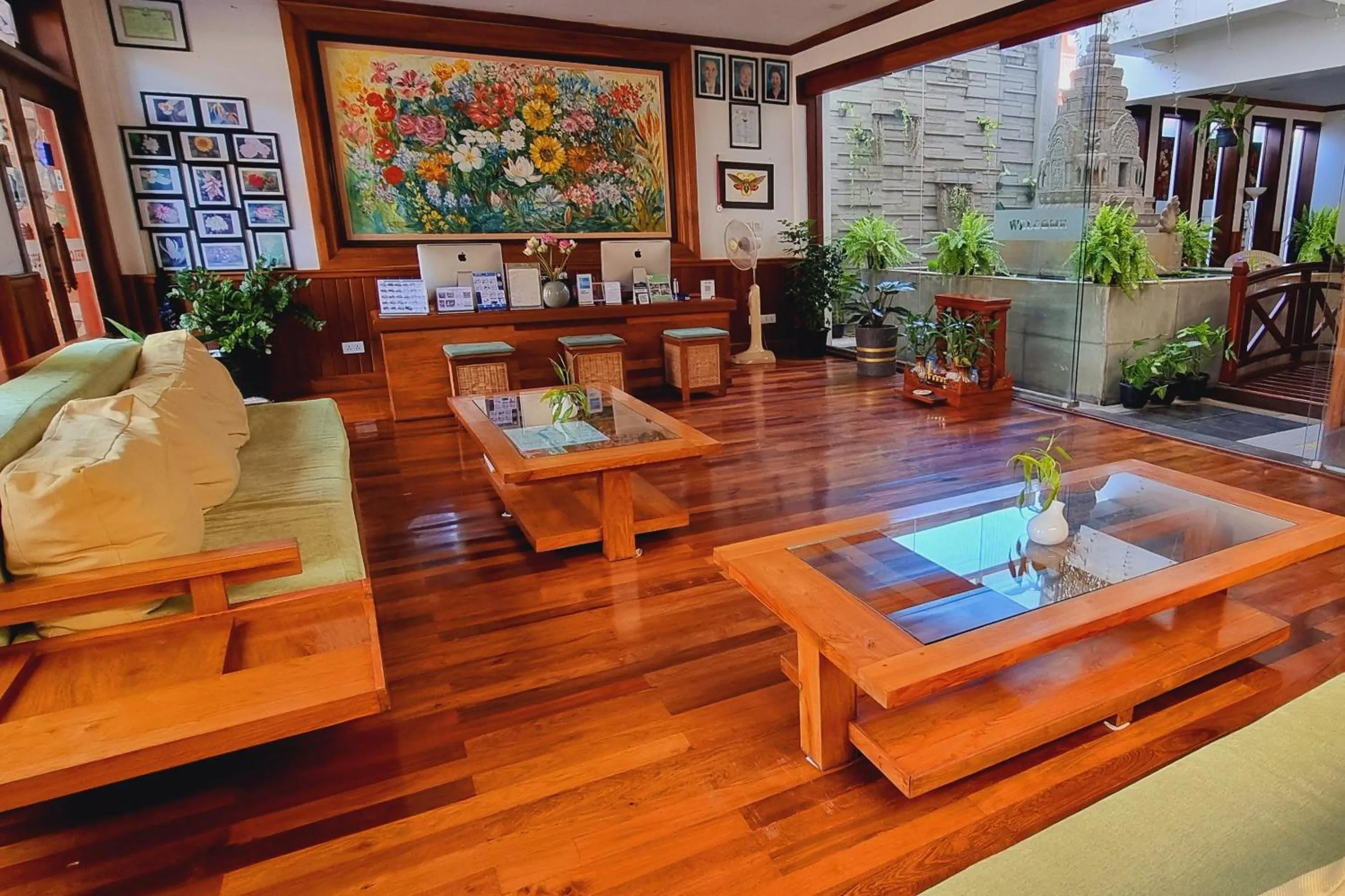 Lobby or reception in Víd Angkor Boutique