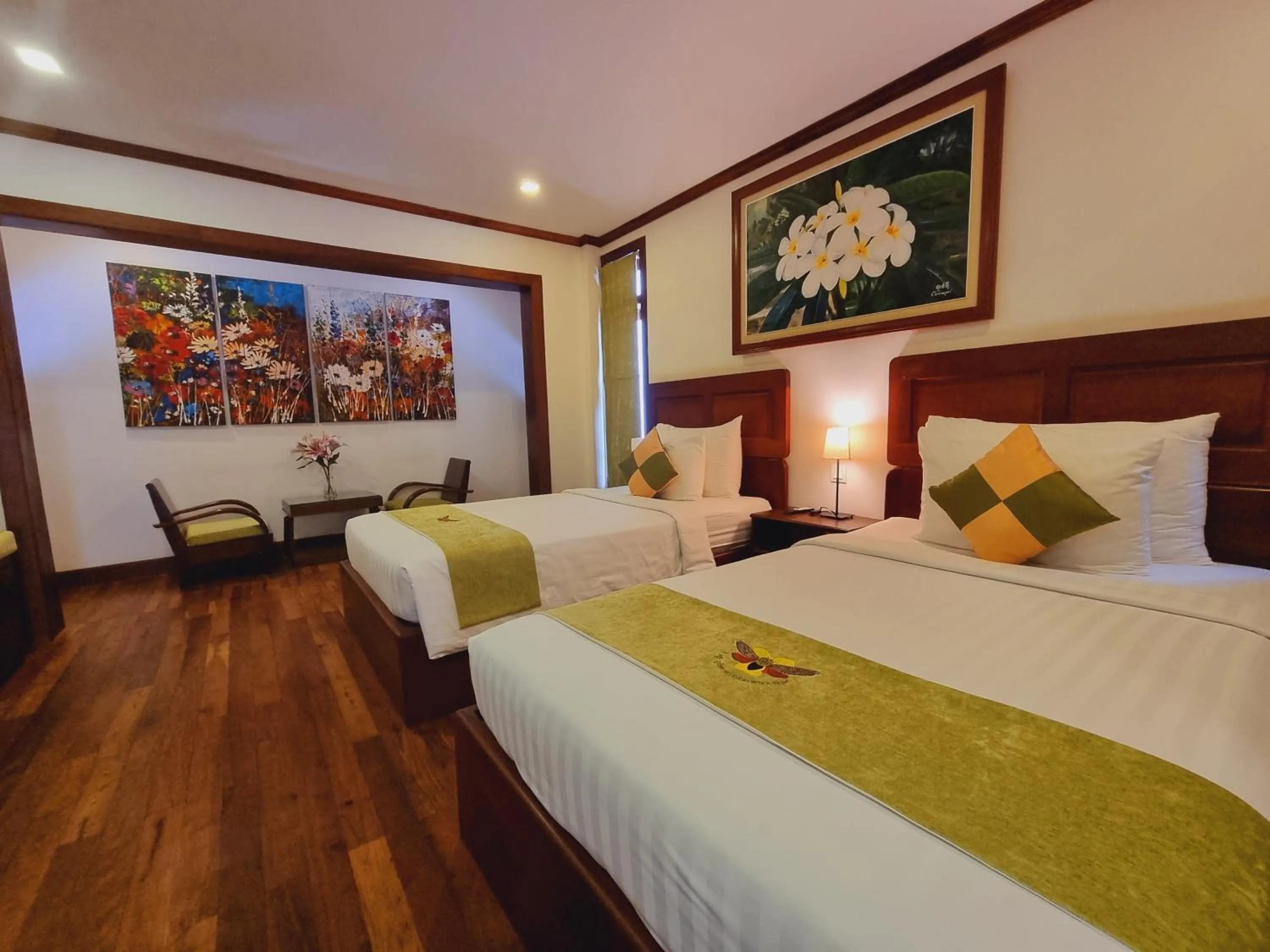 View (from property/room), Bed in Víd Angkor Boutique