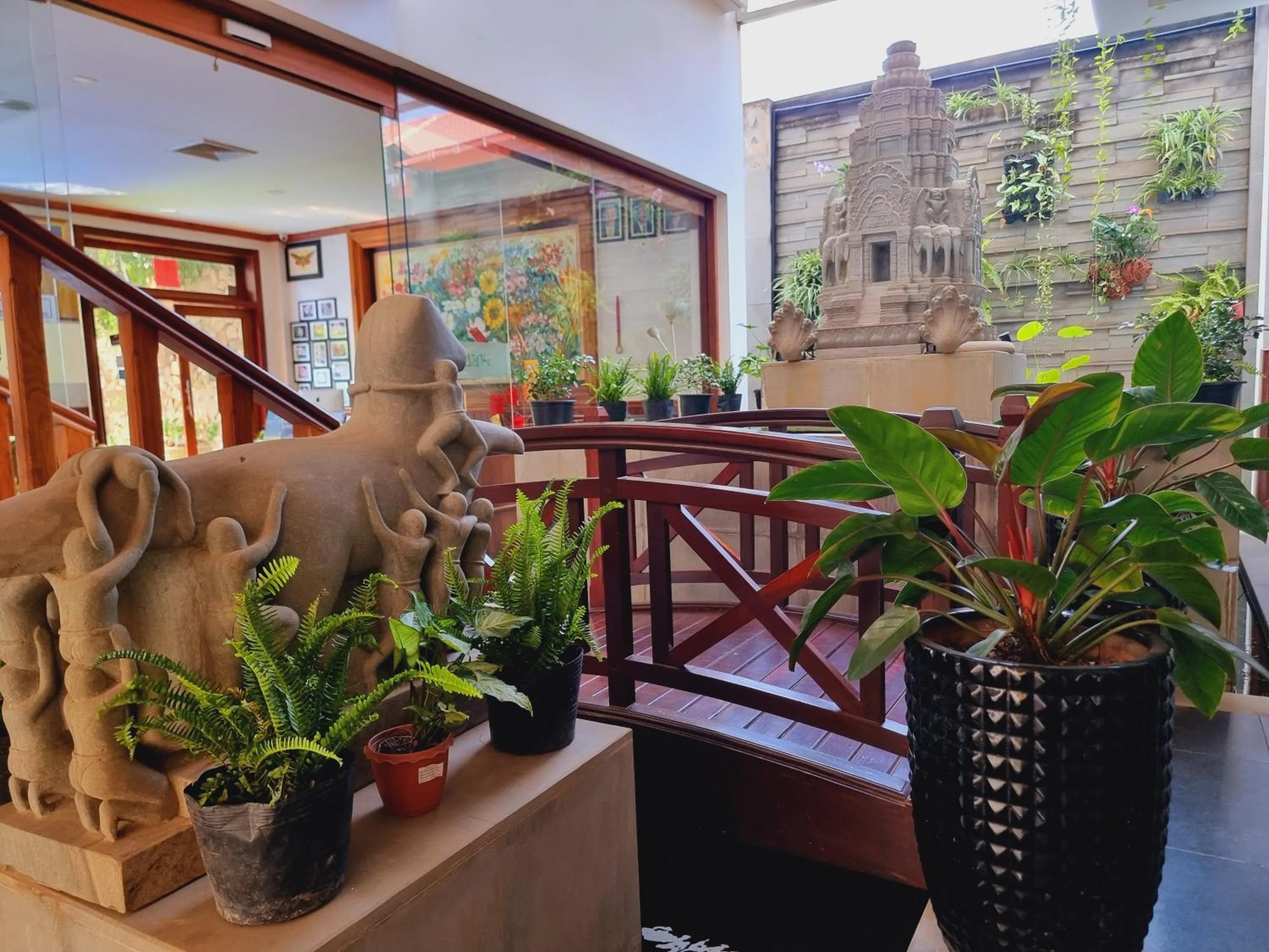 Living room in Víd Angkor Boutique