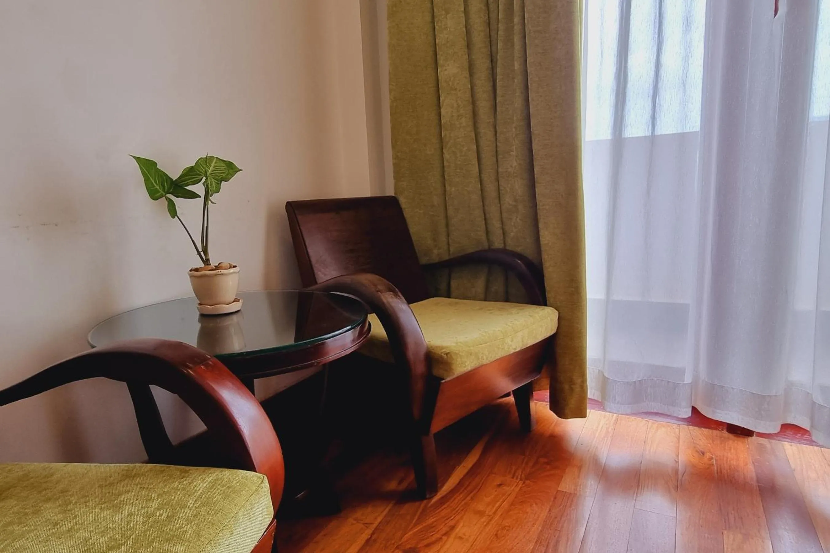 Seating area in Víd Angkor Boutique