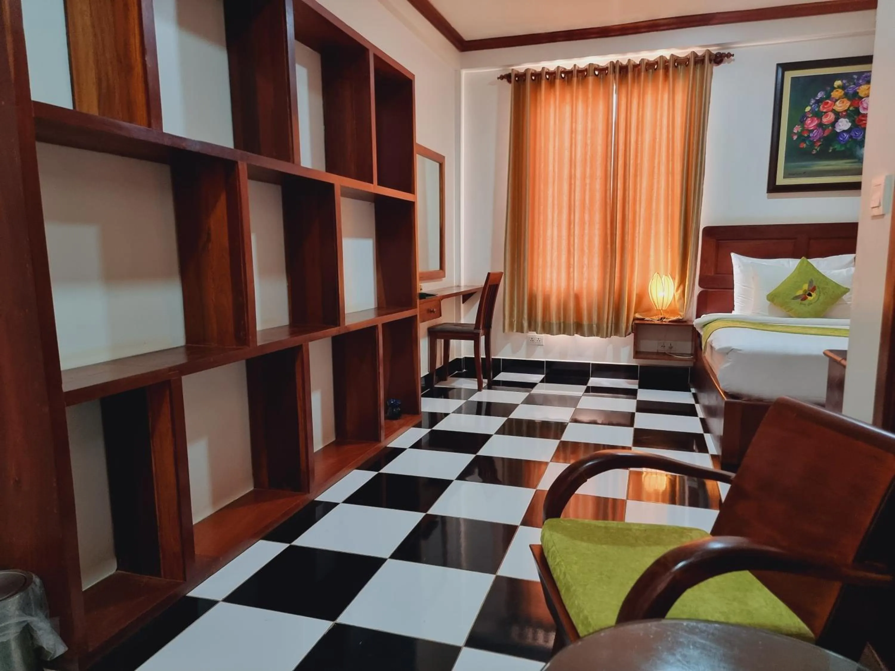 View (from property/room), Bed in Víd Angkor Boutique