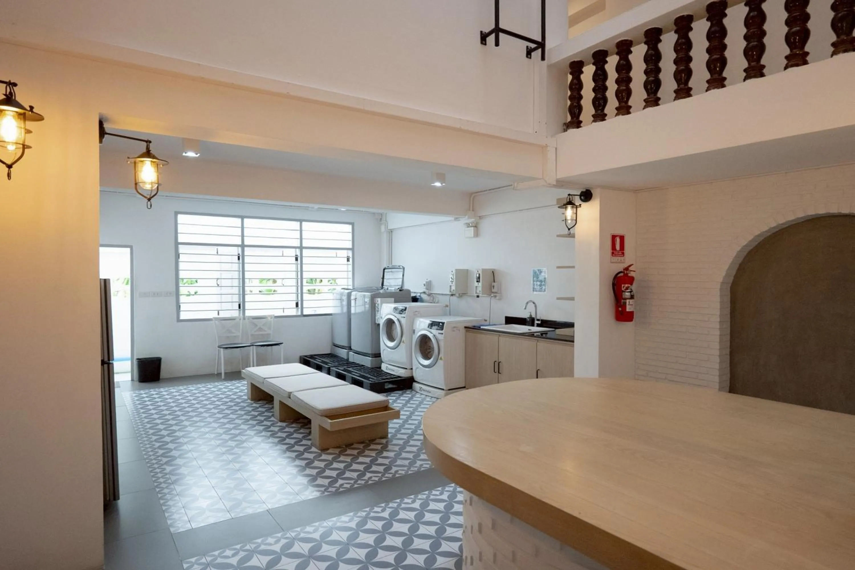 laundry, Bed in Surachet at 257 Boutique House