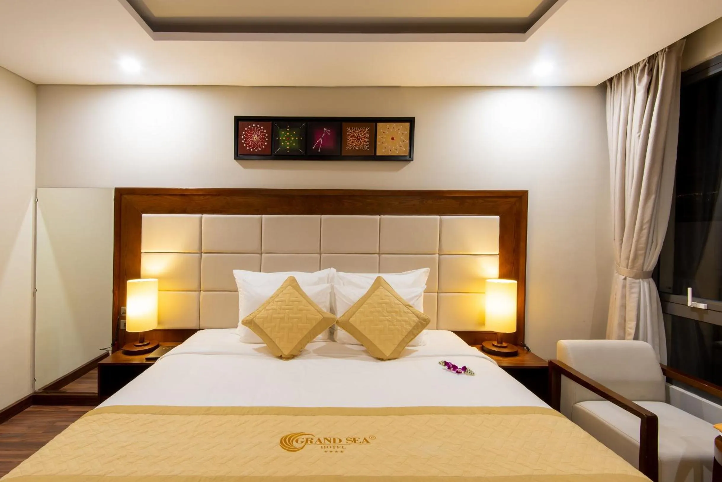 Bed in Grand Sea Hotel Danang