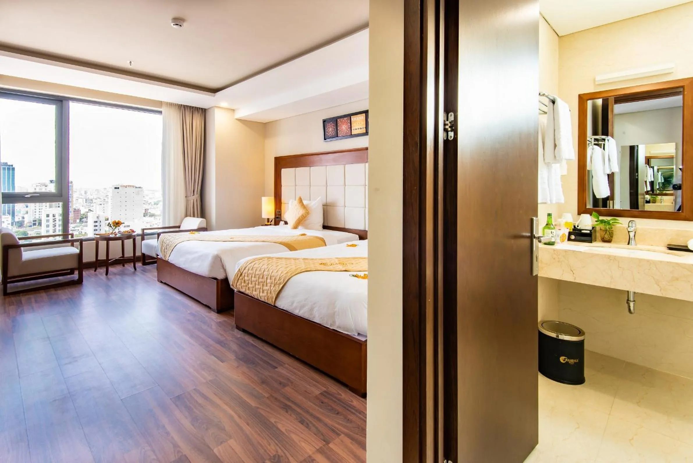 Photo of the whole room, Bed in Grand Sea Hotel Danang