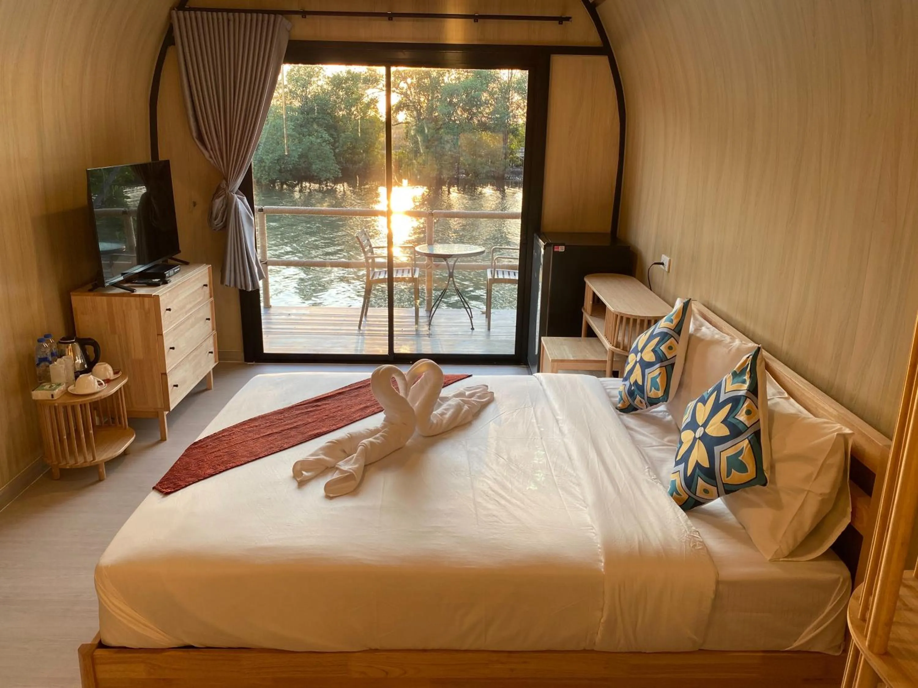 Bed in รตะธารา รีสอร์ท ratathara resort