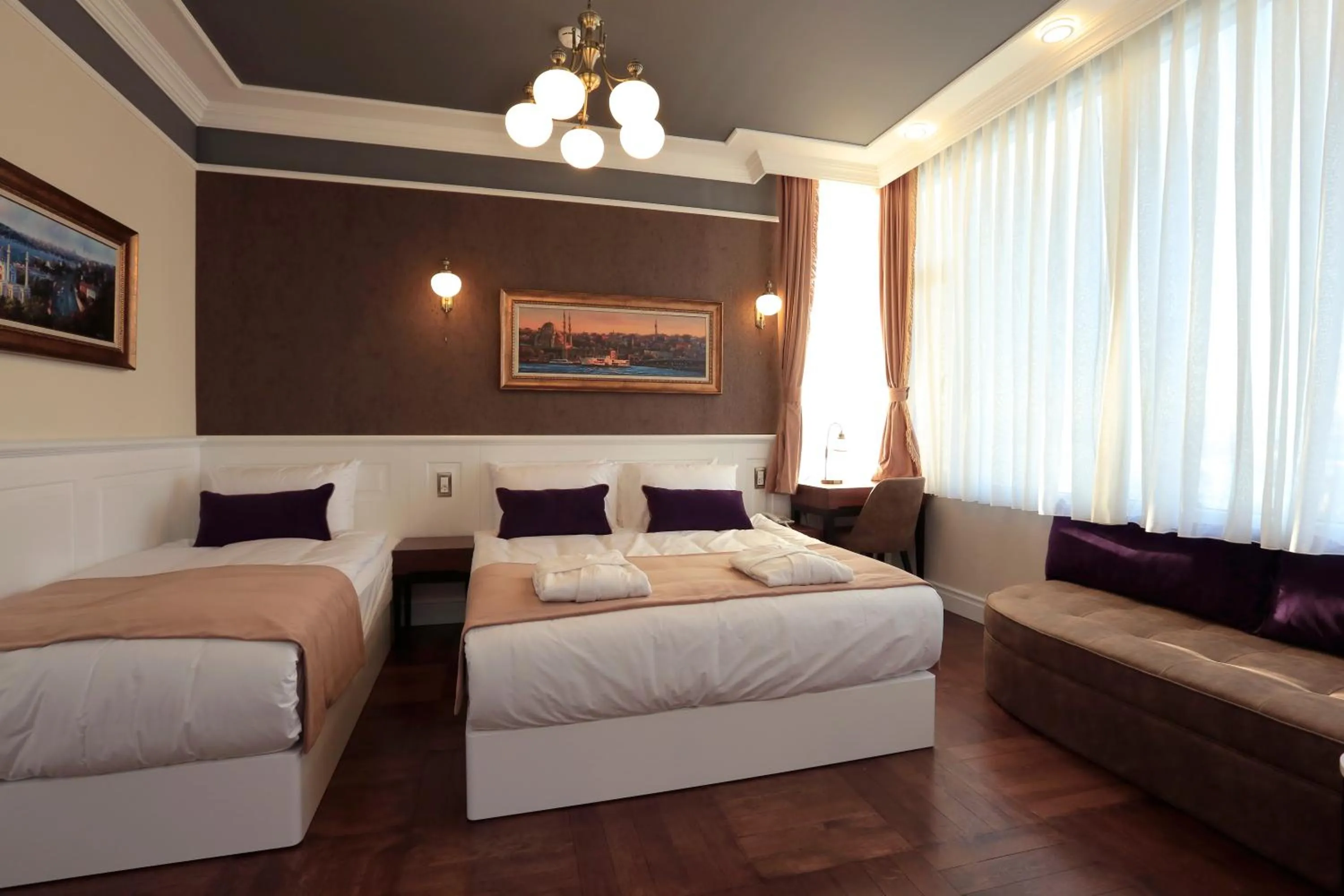 Bedroom, Bed in Art Nouveau Pera