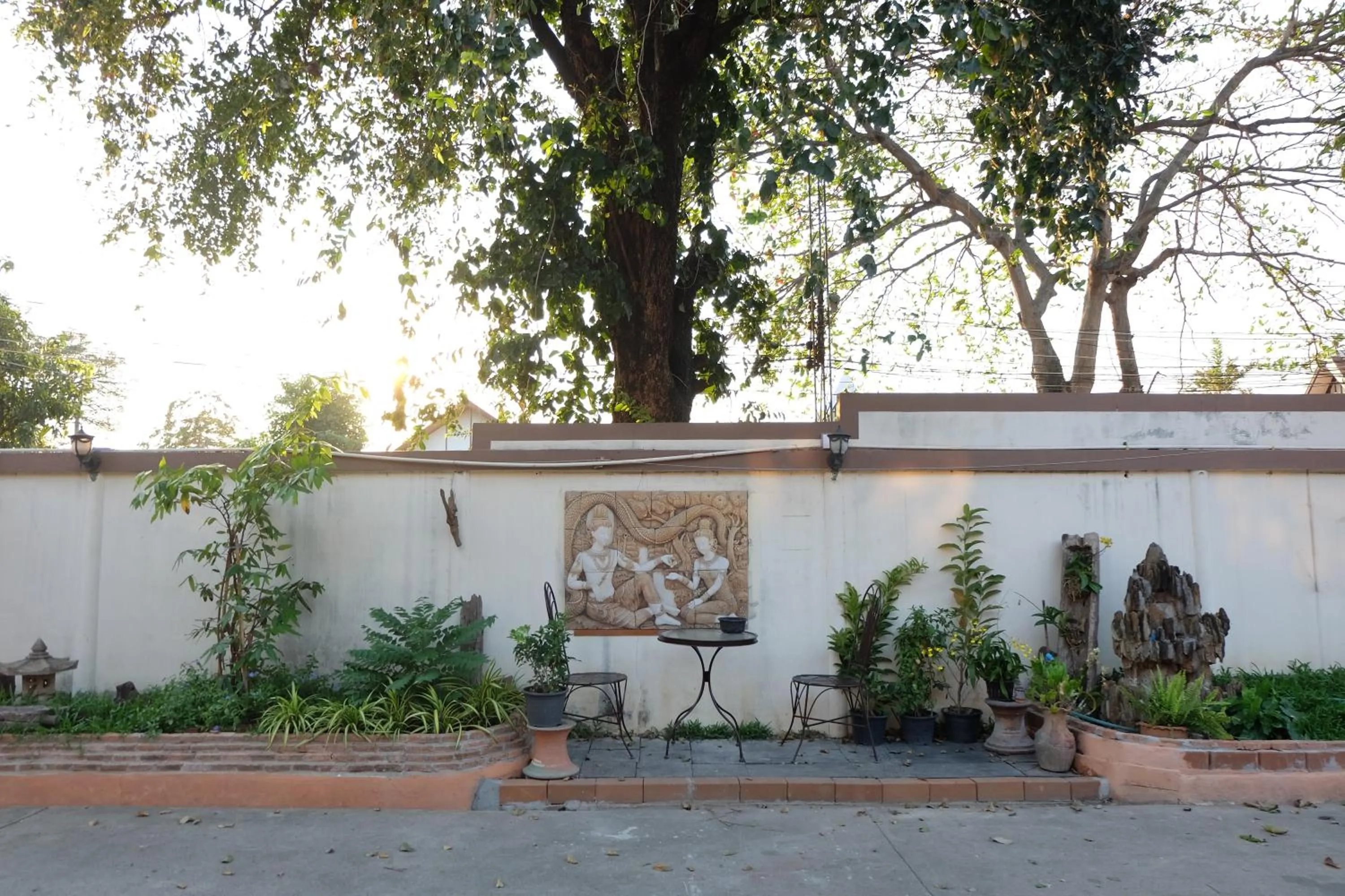 Garden view in Aiyara House