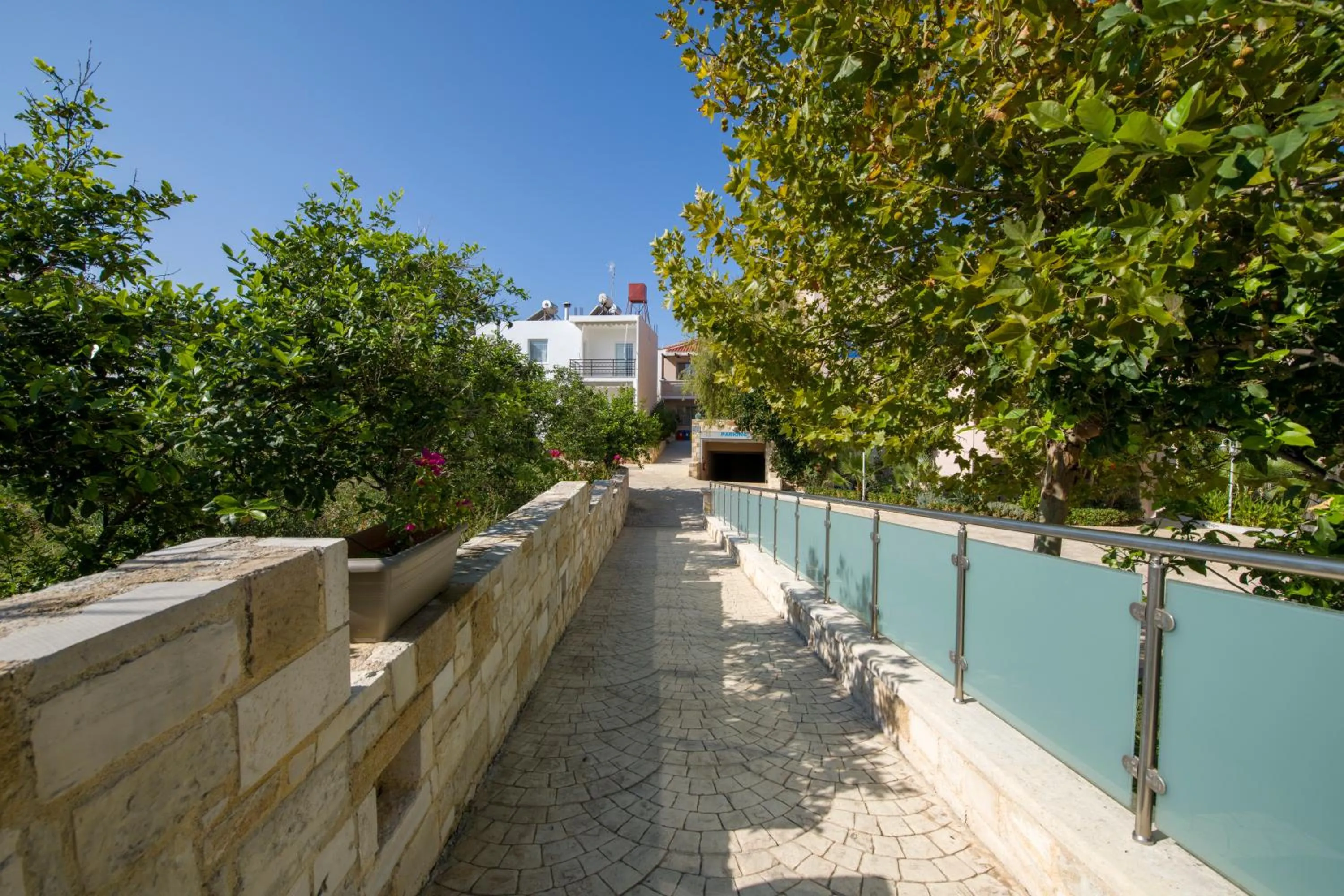 Patio in Isida Hotel Agia Marina