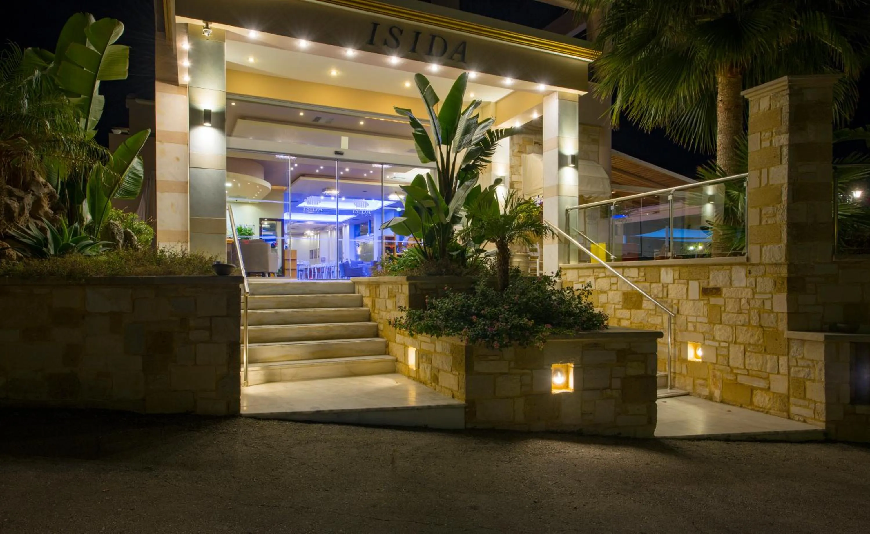 Facade/entrance in Isida Hotel Agia Marina