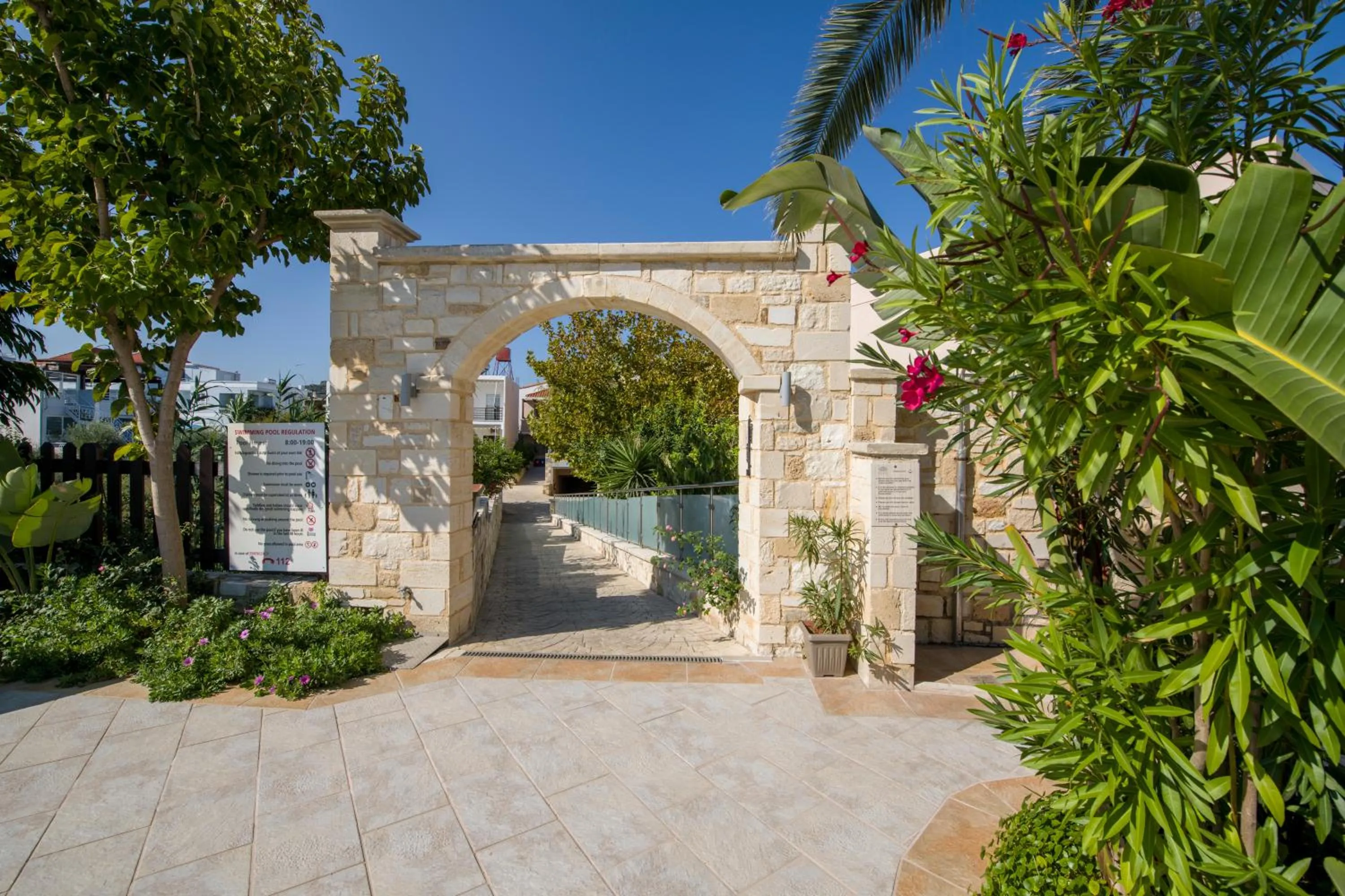 Patio in Isida Hotel Agia Marina