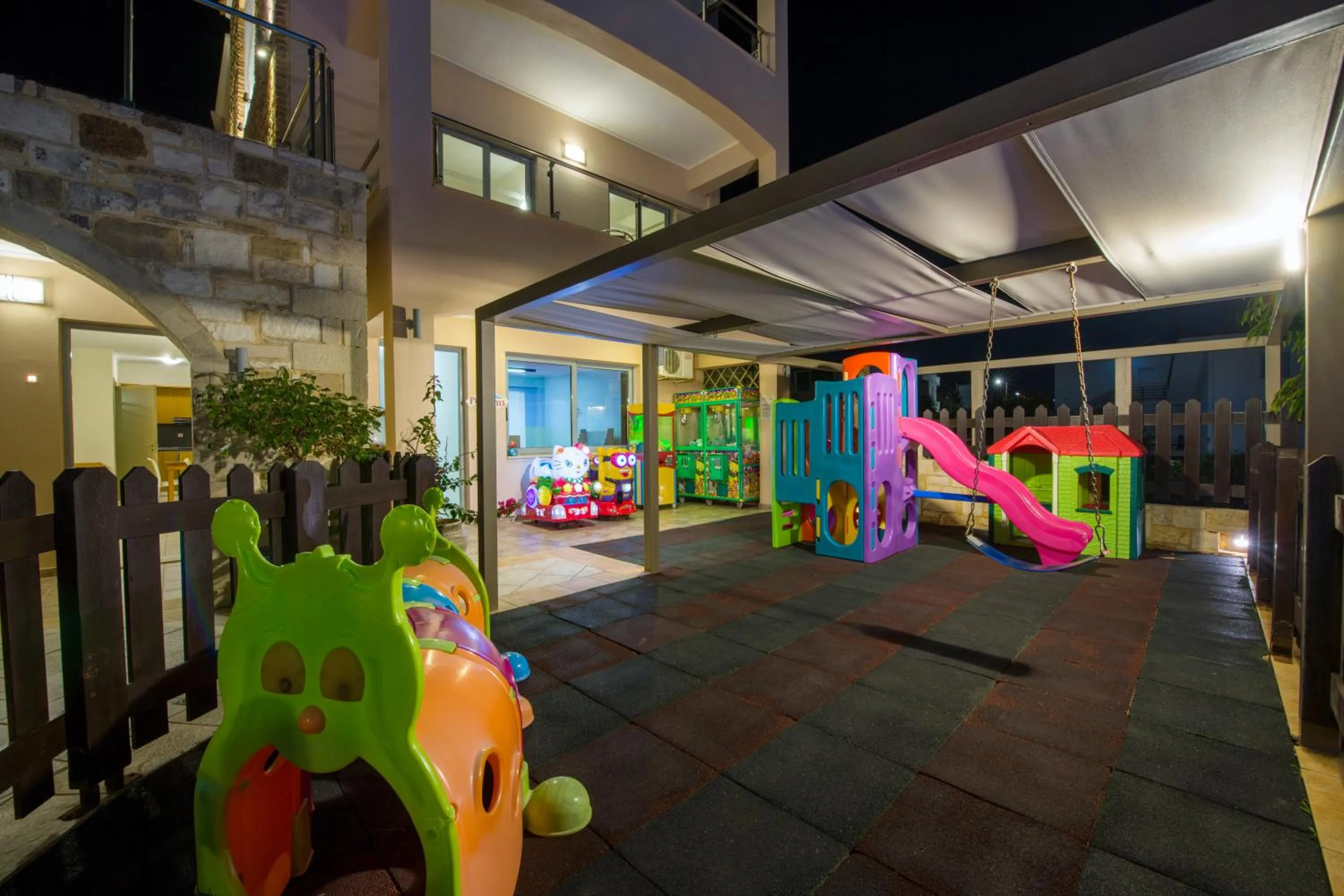 Children play ground in Isida Hotel Agia Marina