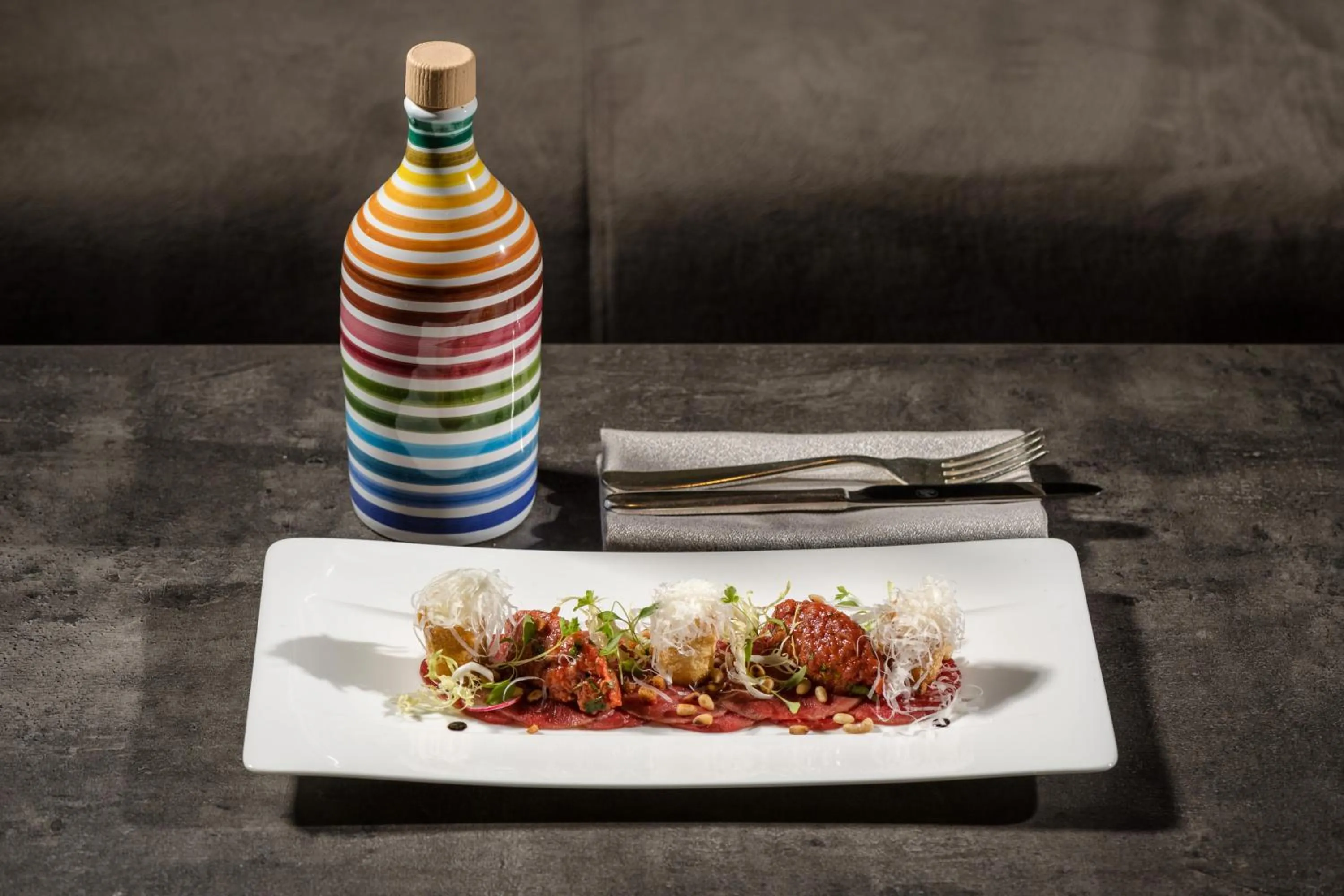 Food close-up in FAYN garden retreat hotel