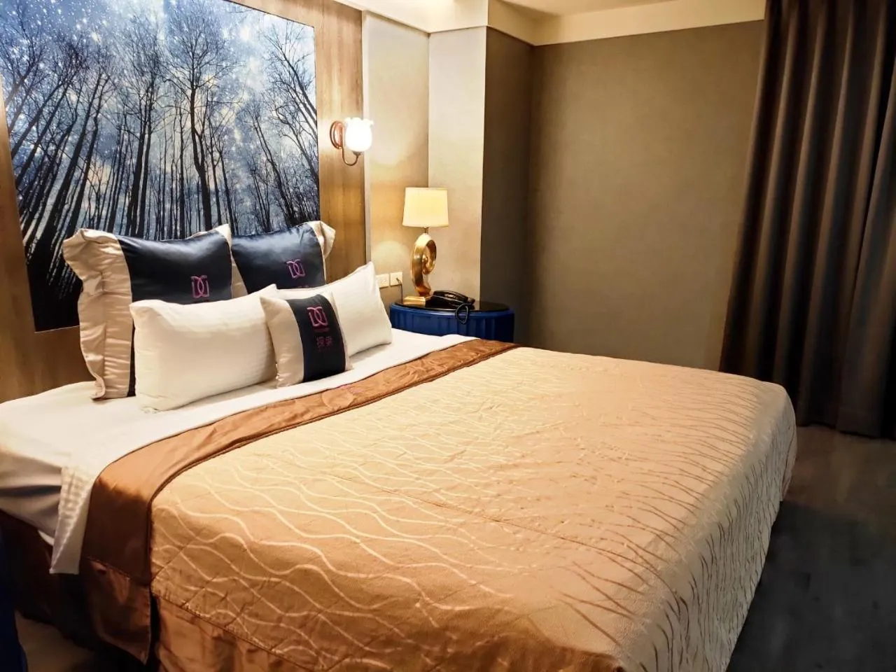 Bed in Discovery Motel - Nangang臺北市旅館349-2號