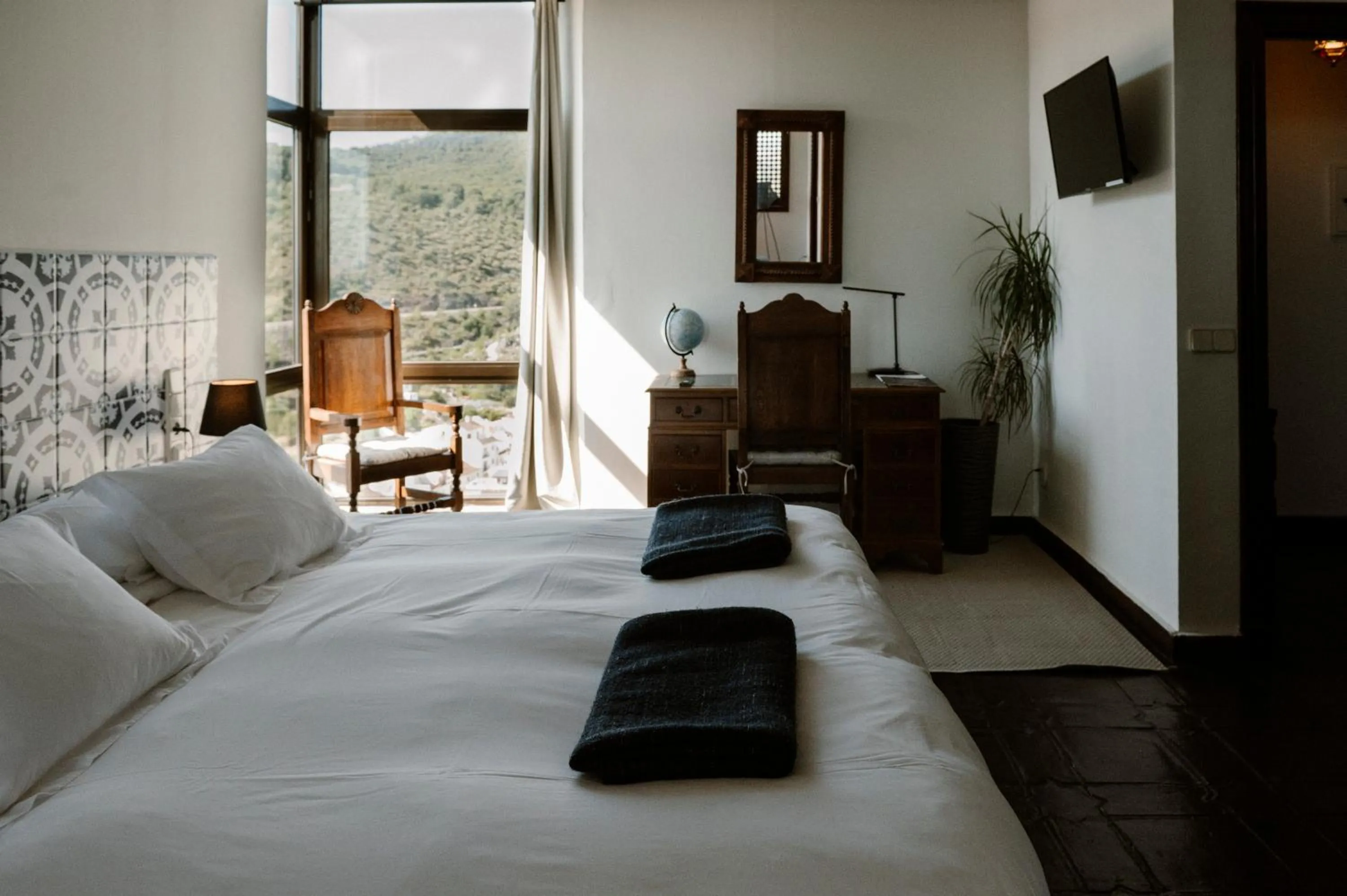 Bed in Hotel Castillo de Monda