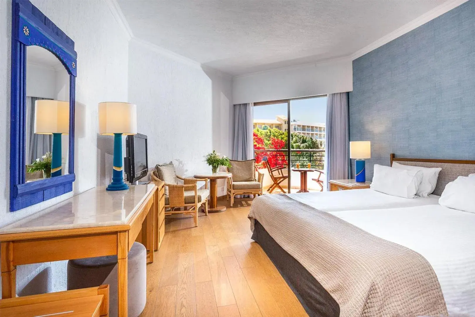 Double or Twin Room with Partial Sea View in Coral Beach Hotel & Resort Cyprus Double or Twin Room with Partial Sea View in Coral Beach Hotel & Resort Cyprus