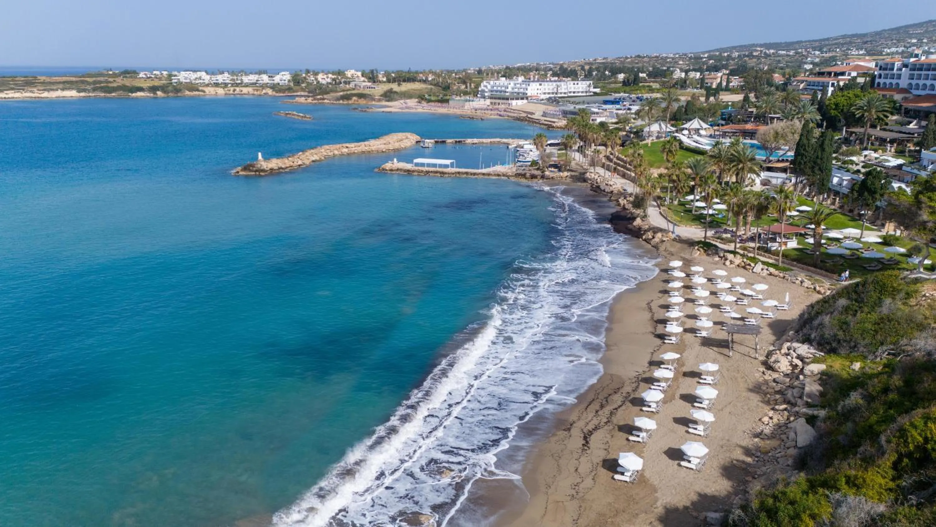 Beach in Coral Beach Hotel & Resort Cyprus