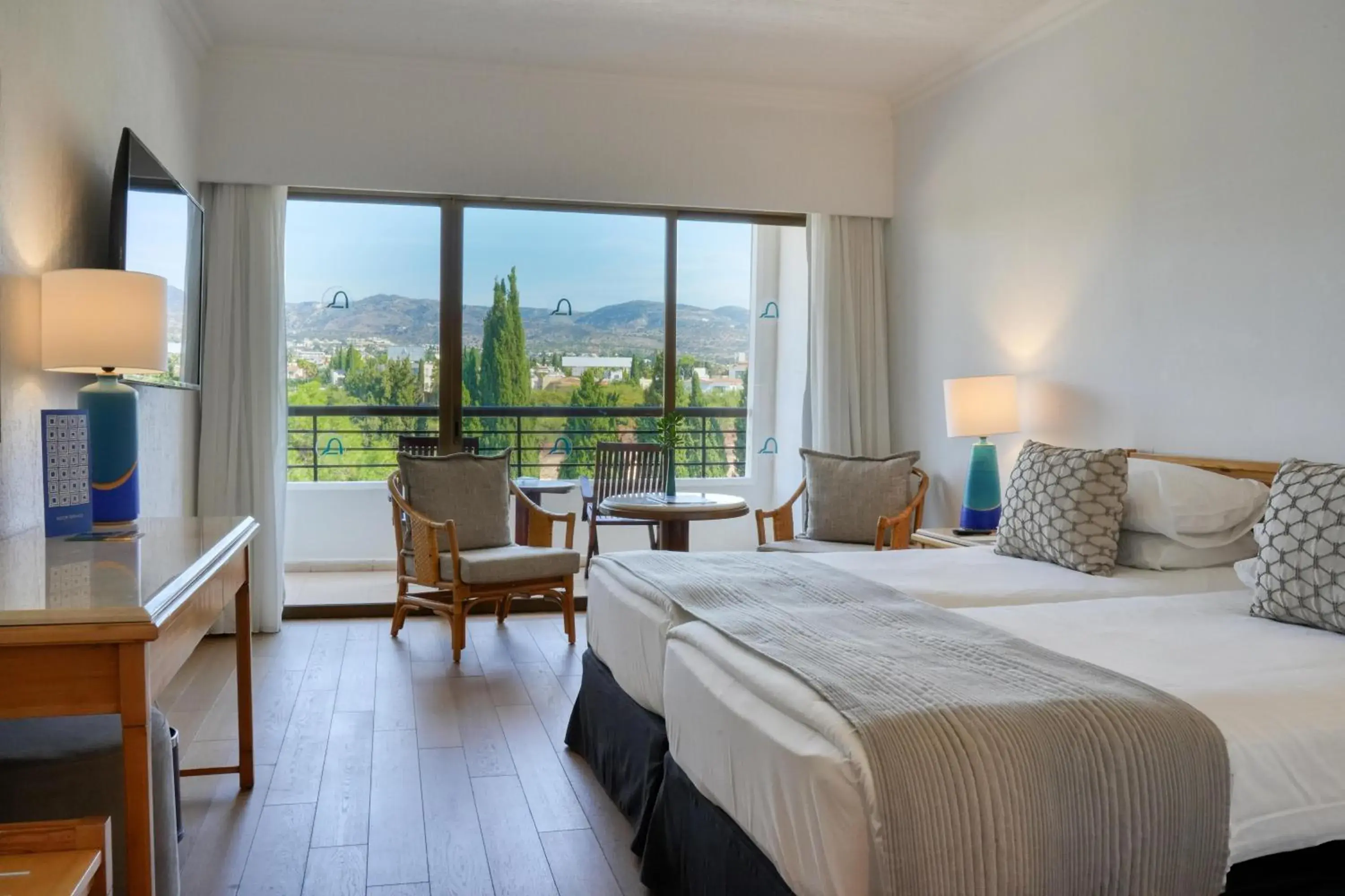 Double or Twin Room with Mountain View in Coral Beach Hotel & Resort Cyprus Double or Twin Room with Mountain View in Coral Beach Hotel & Resort Cyprus