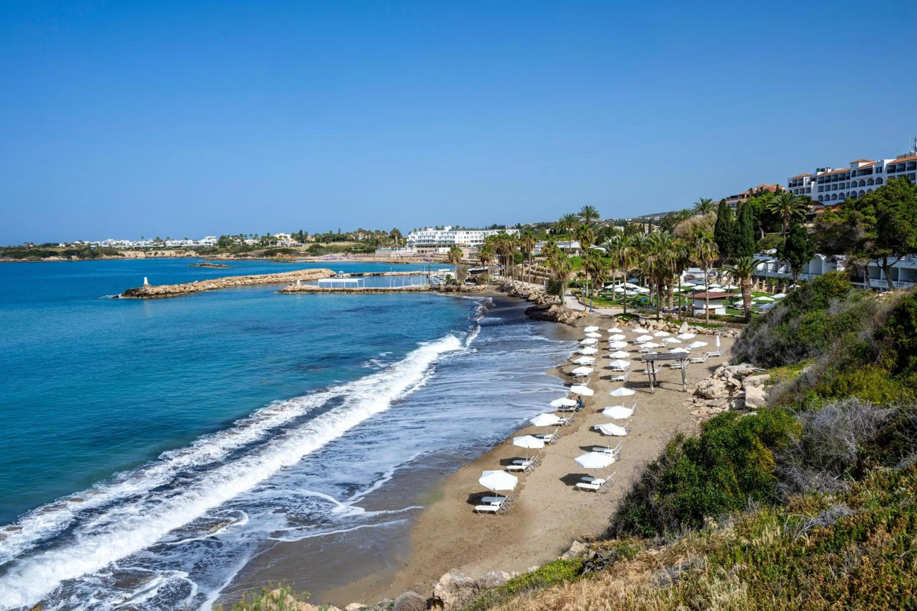 Beach in Coral Beach Hotel & Resort Cyprus
