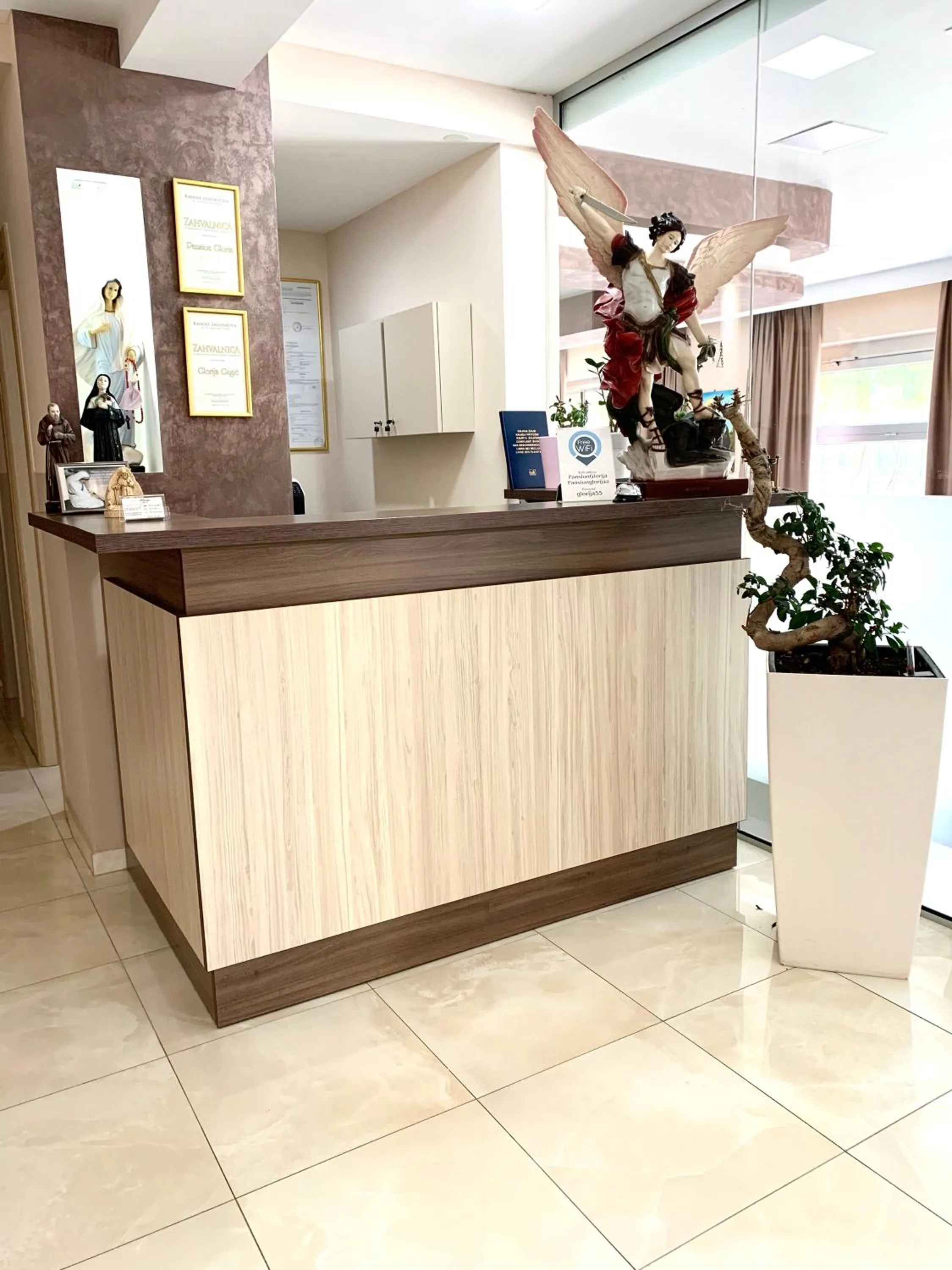 Lobby or reception in Hotel Glorija