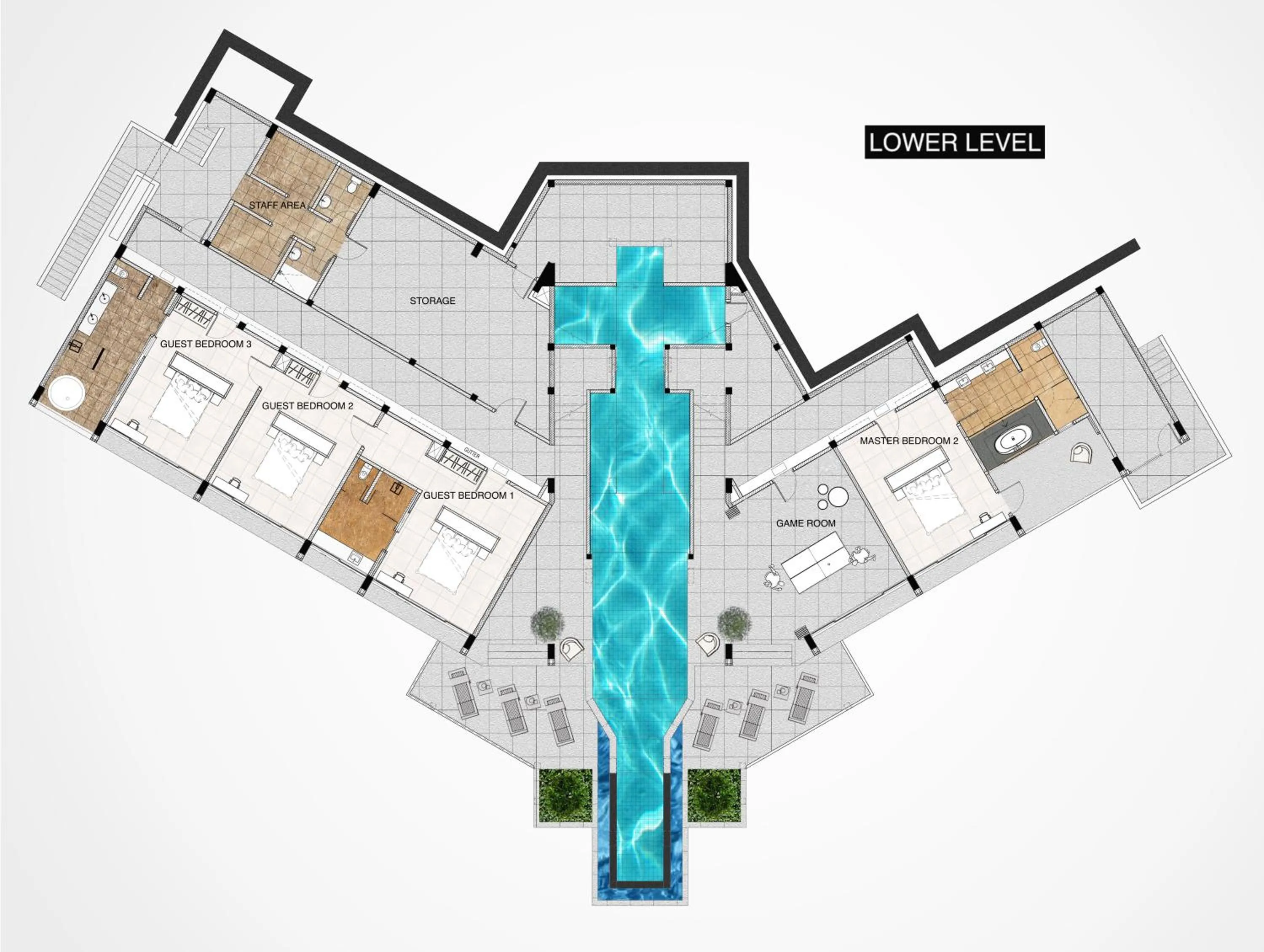 Floor plan in Villa Leelawadee