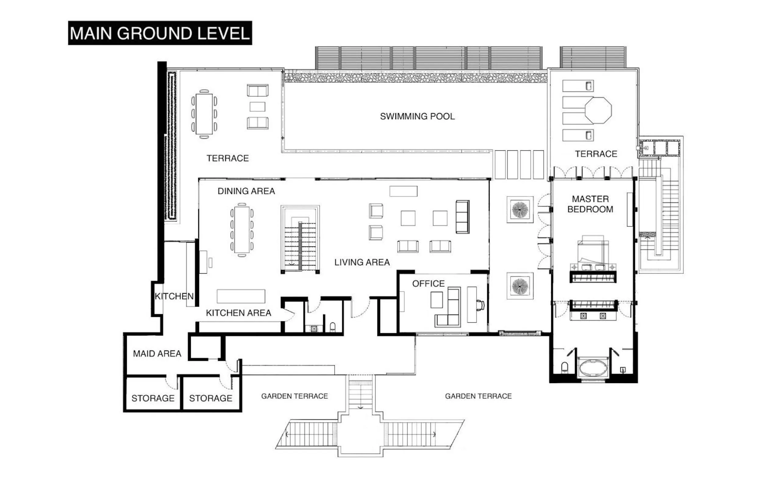 Floor plan in Villa Paradiso