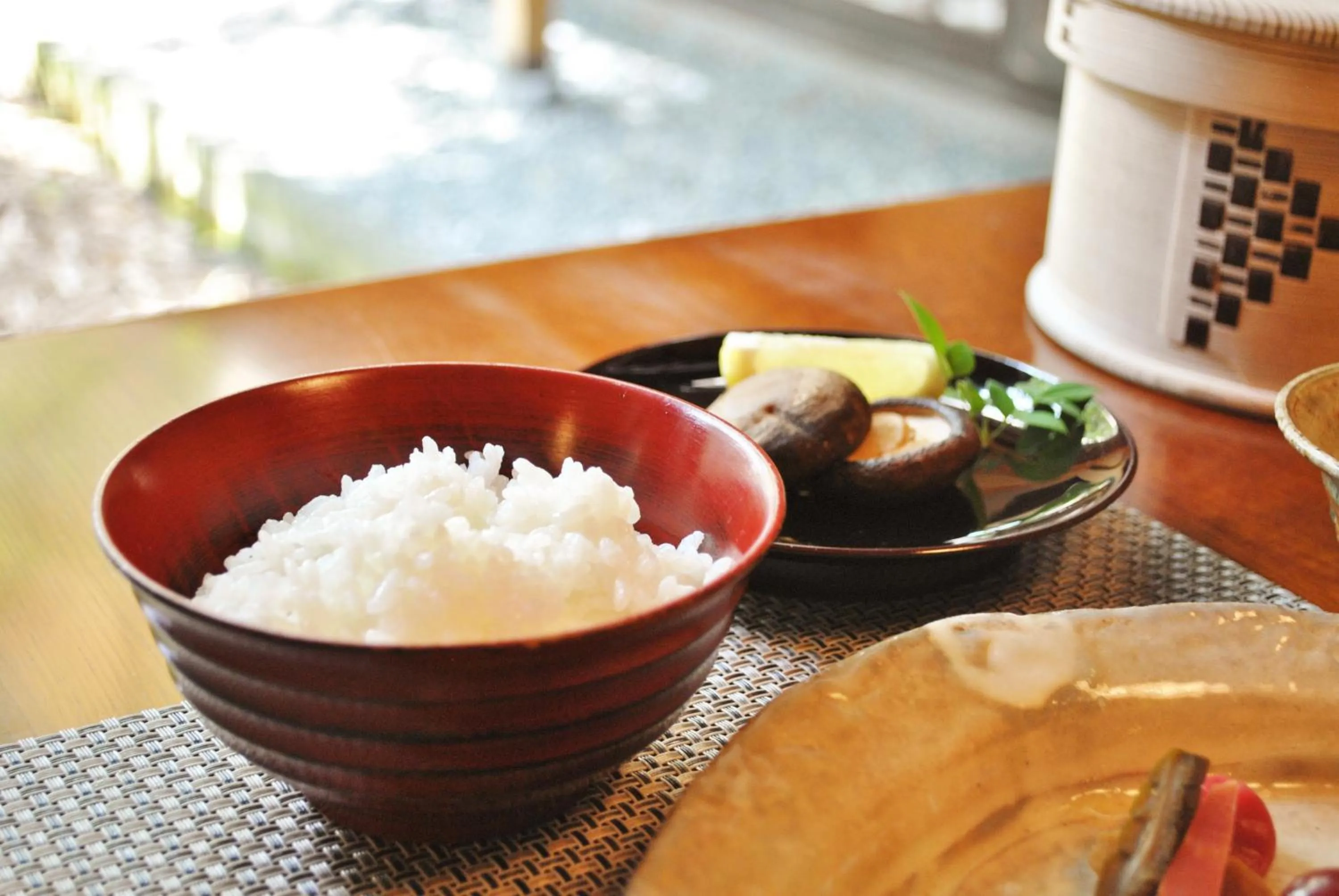 Asian breakfast in Hotel Kazahaya